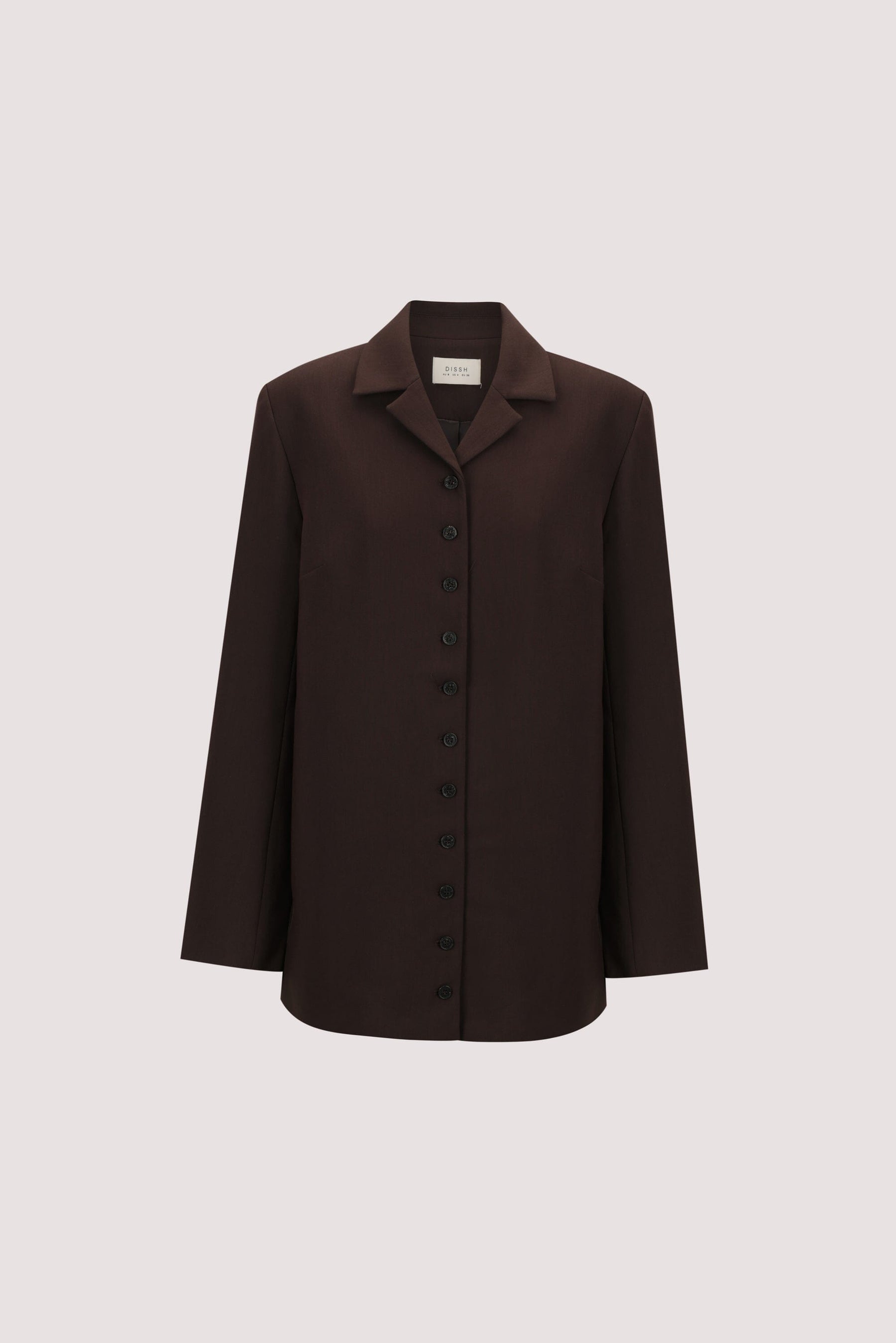 RYKER DARK CHOC OVERSIZED BLAZER Clothing DISSH Boutiques 