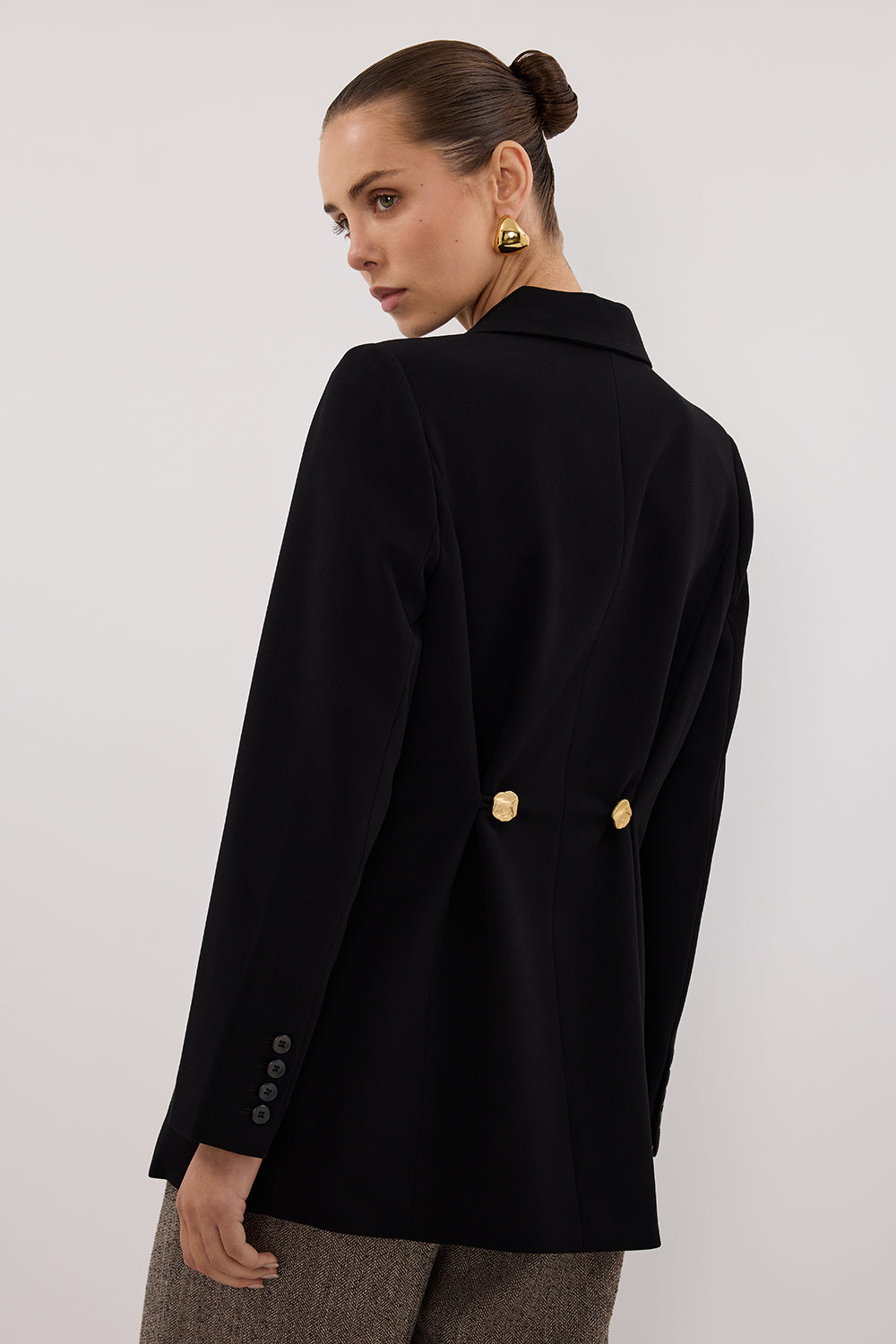 COHEN BLACK CINCHED BLAZER Clothing DISSH Boutiques 