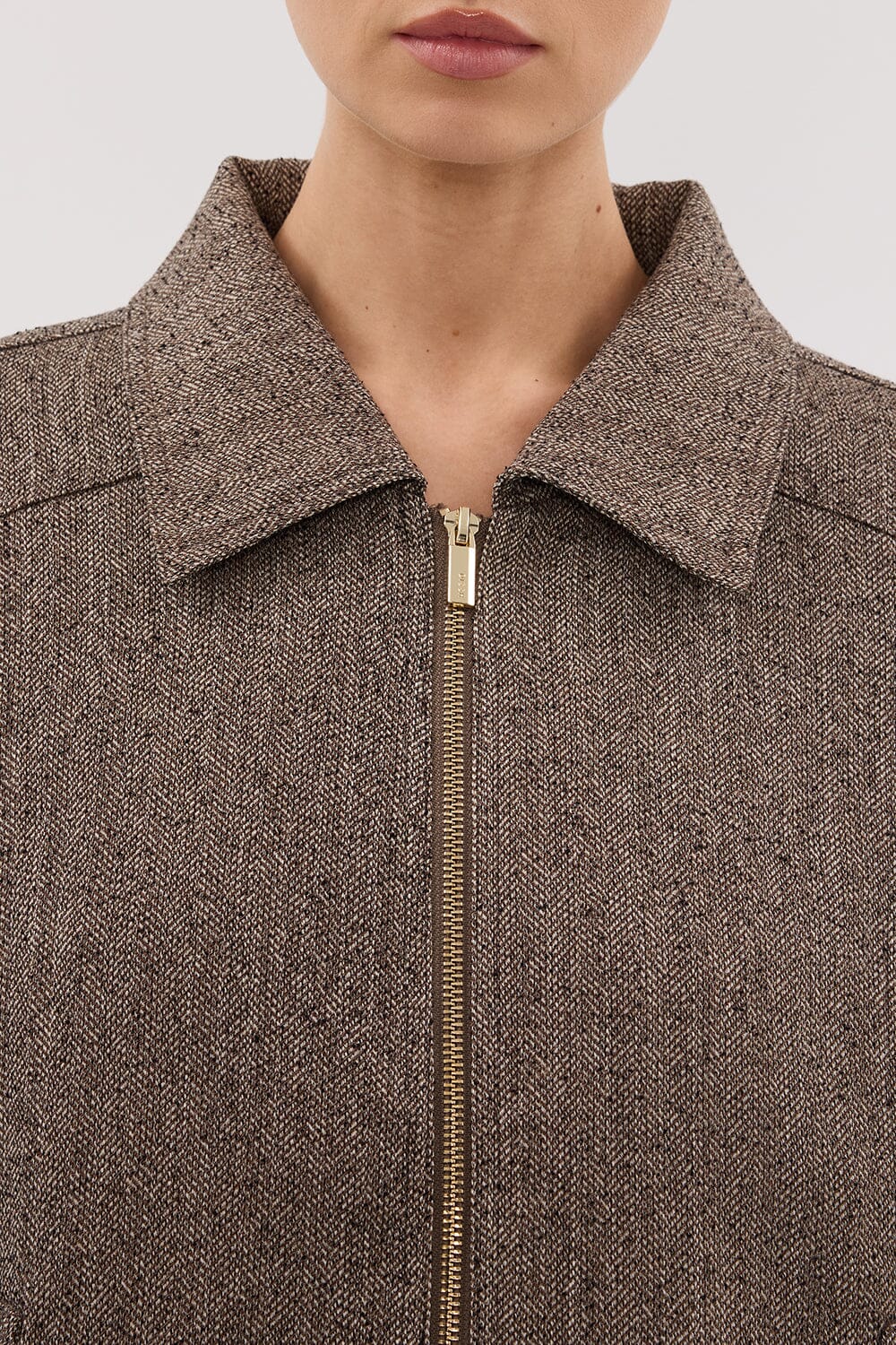 FRANKIE CHOC TWEED BOMBER JACKET Clothing DISSH Boutiques 