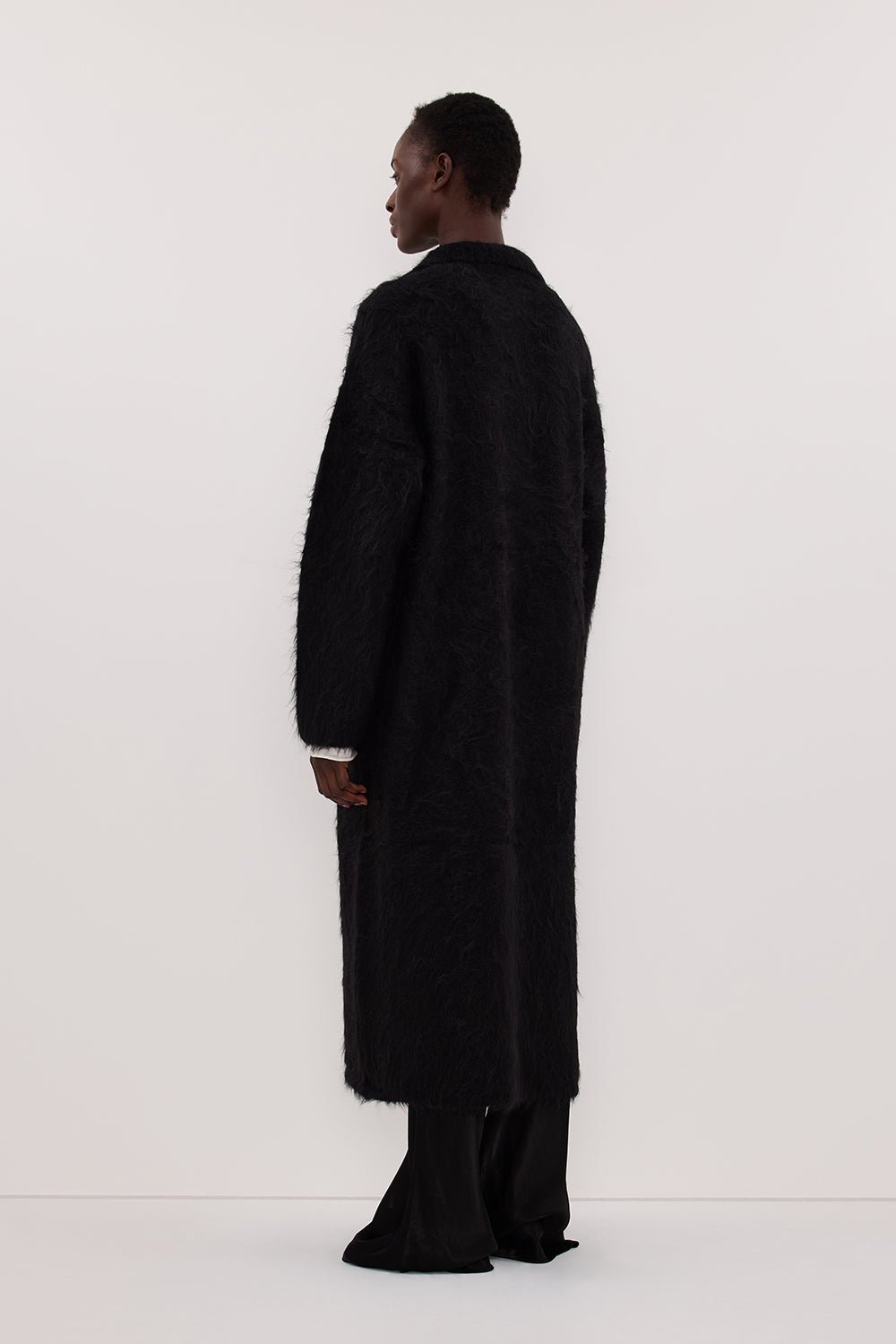 SALMA BLACK CARDIGAN COAT Clothing DISSH Boutiques 