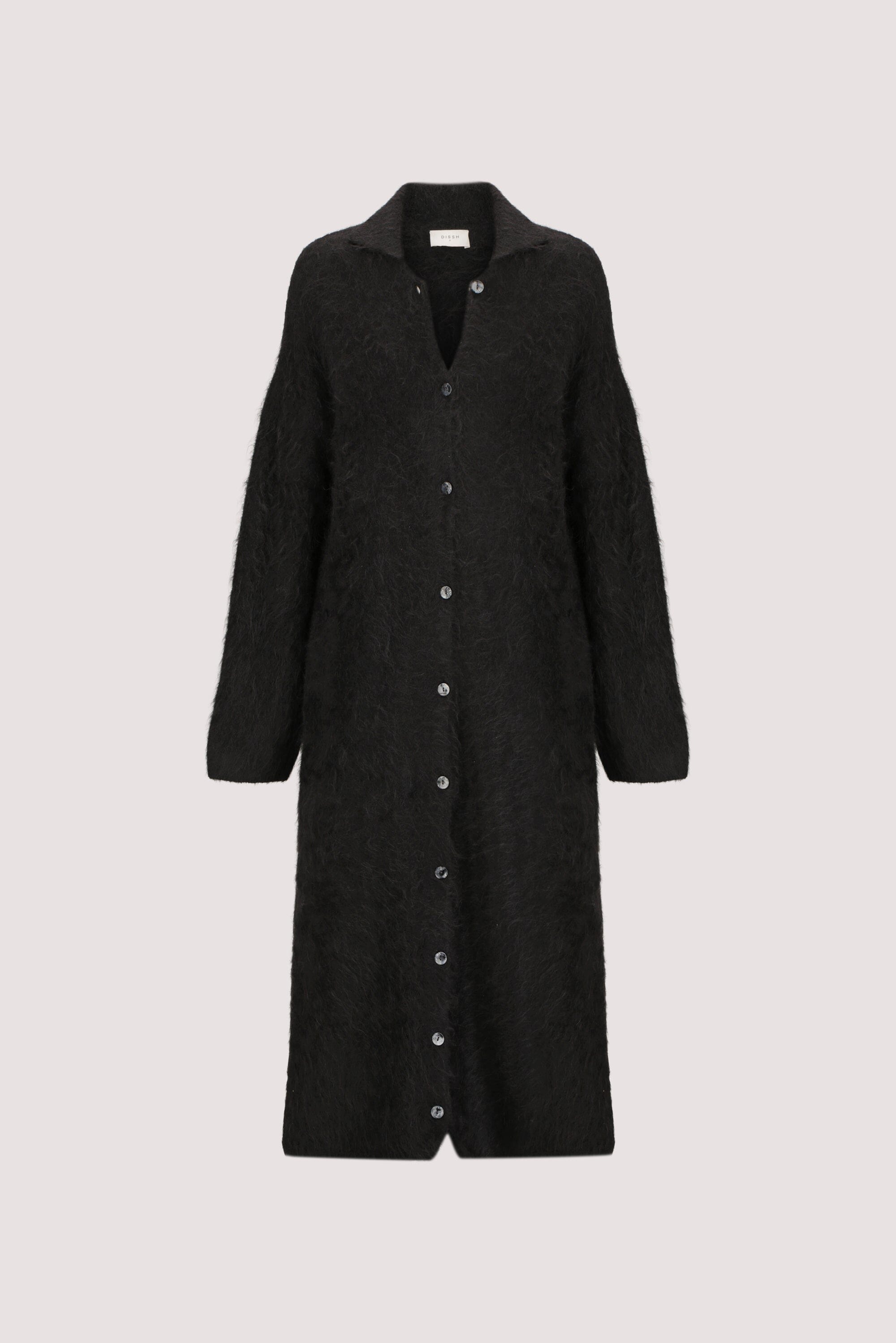 SALMA BLACK CARDIGAN COAT