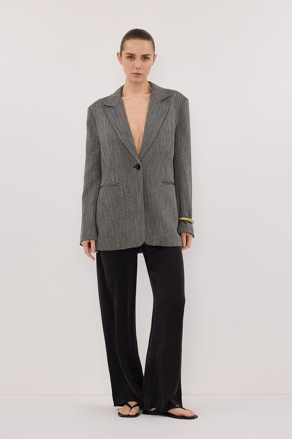 MANHATTAN CHARCOAL TWEED BLAZER Clothing DISSH Boutiques 