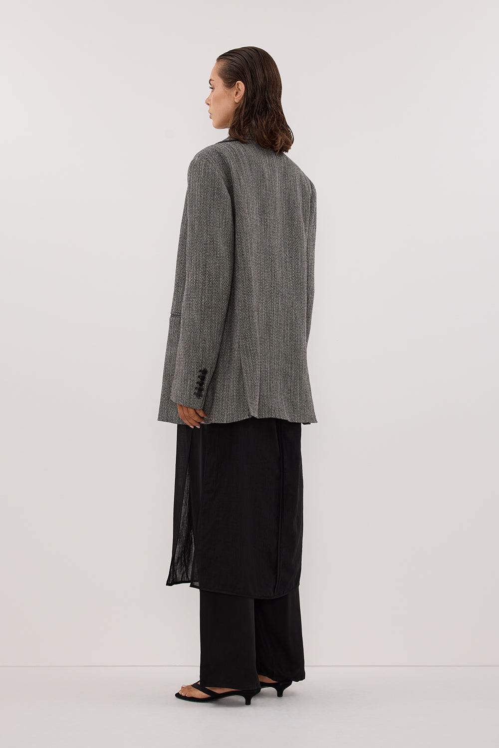 MANHATTAN CHARCOAL TWEED BLAZER Clothing DISSH Boutiques 