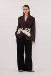 SURI ESPRESSO CINCHED BLAZER