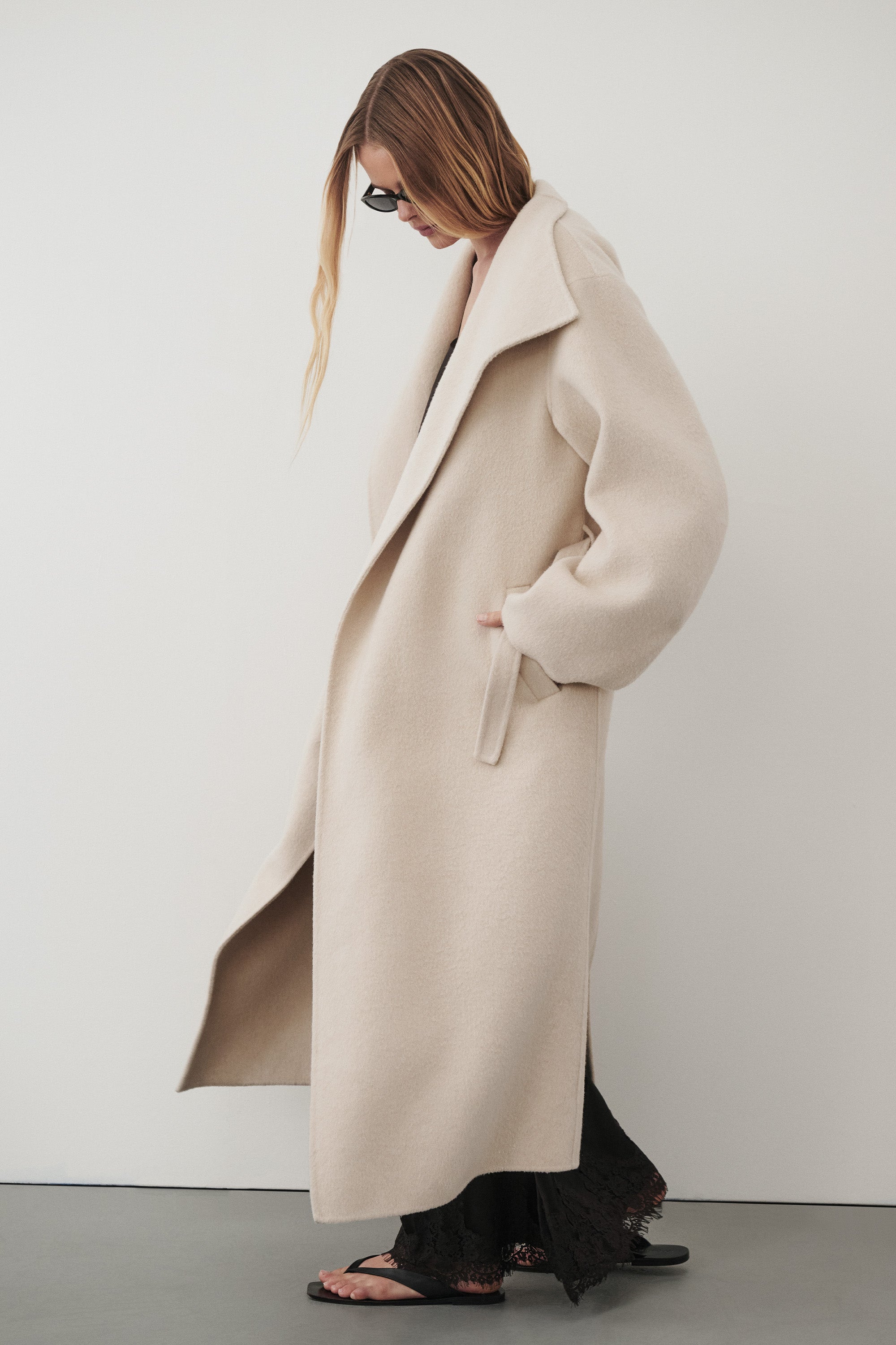 WREN BONE WOOL BLEND COAT