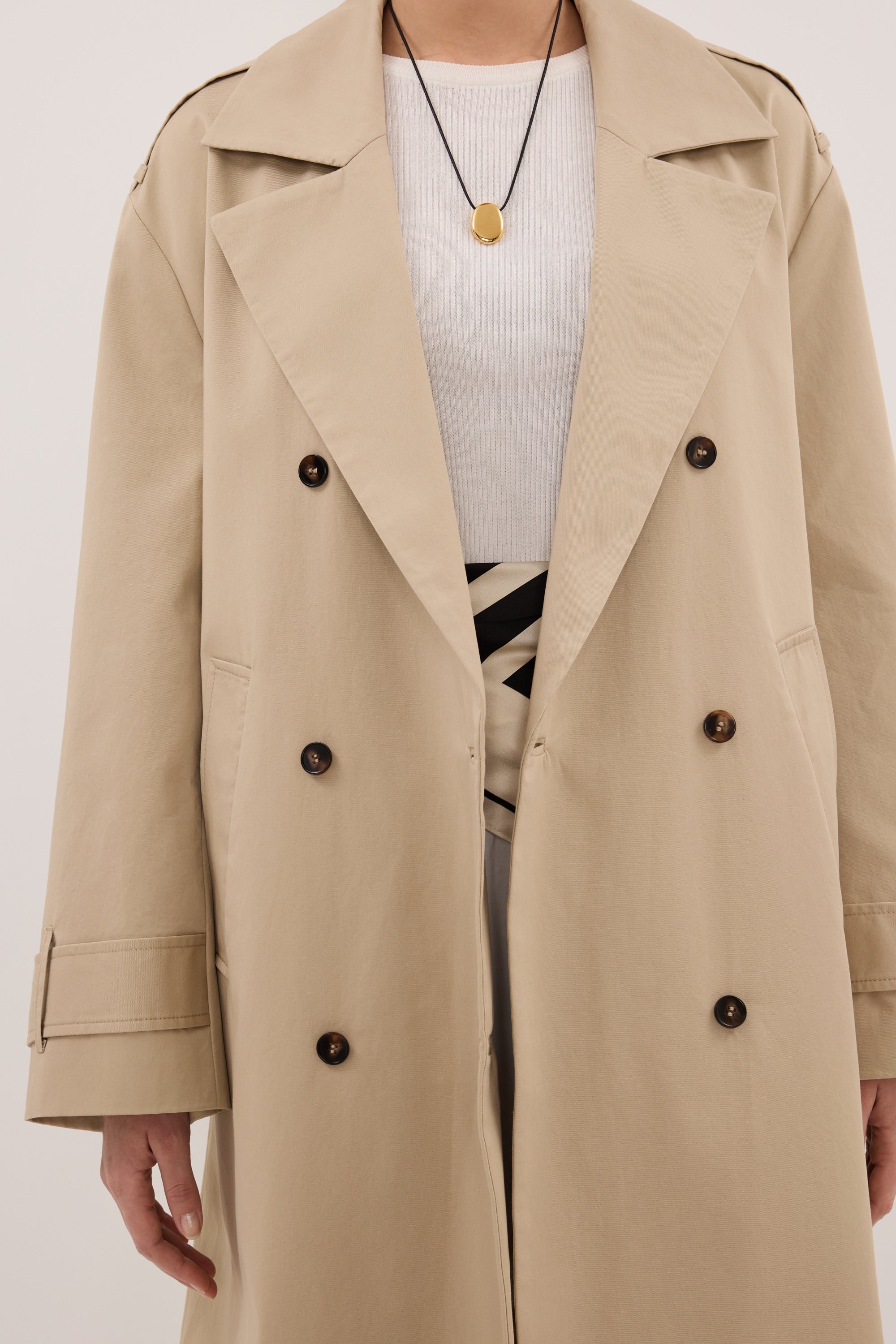 GABRIEL NATURAL BELTED TRENCH COAT