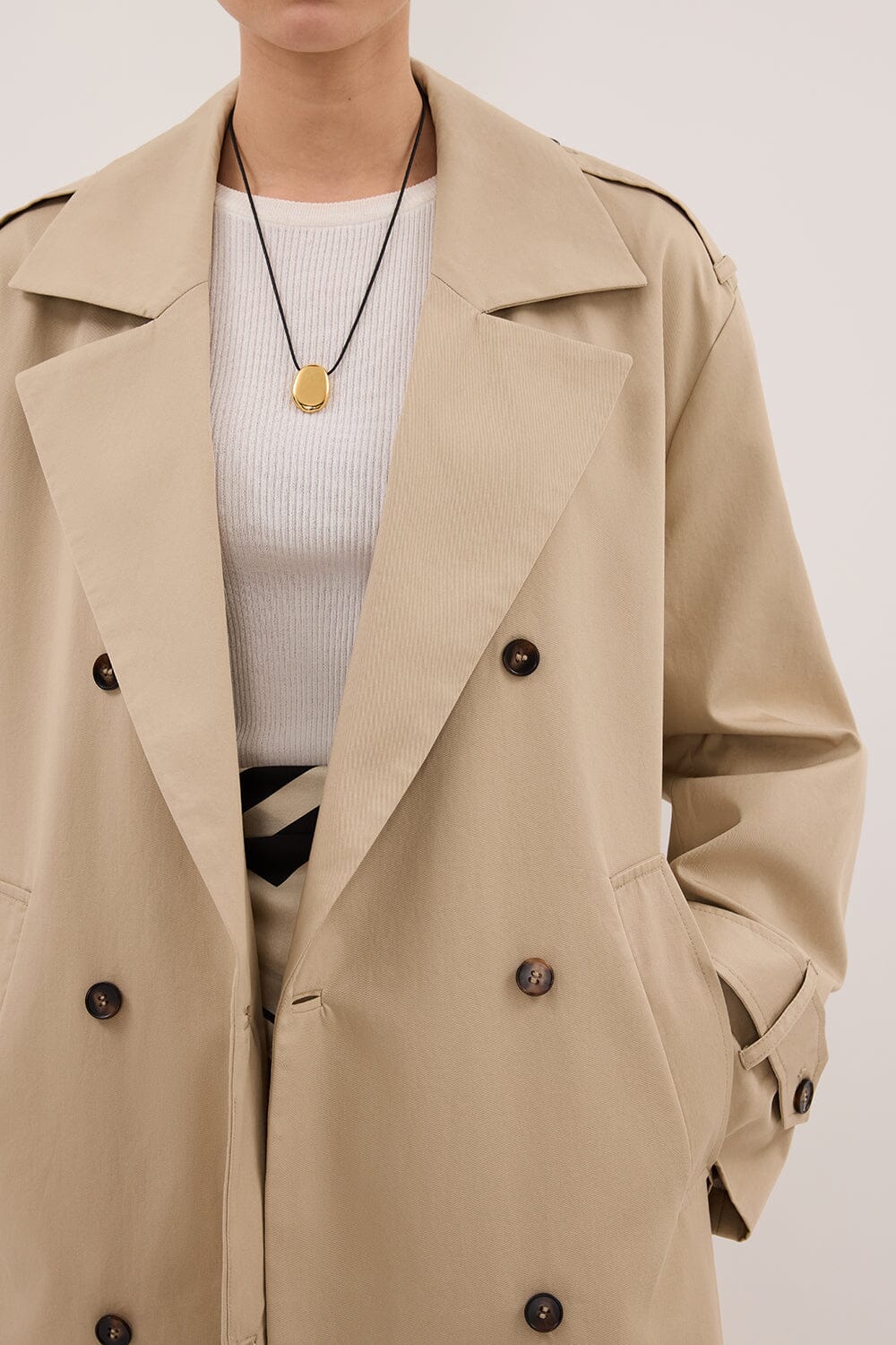 GABRIEL NATURAL BELTED TRENCH COAT Clothing DISSH Boutiques 