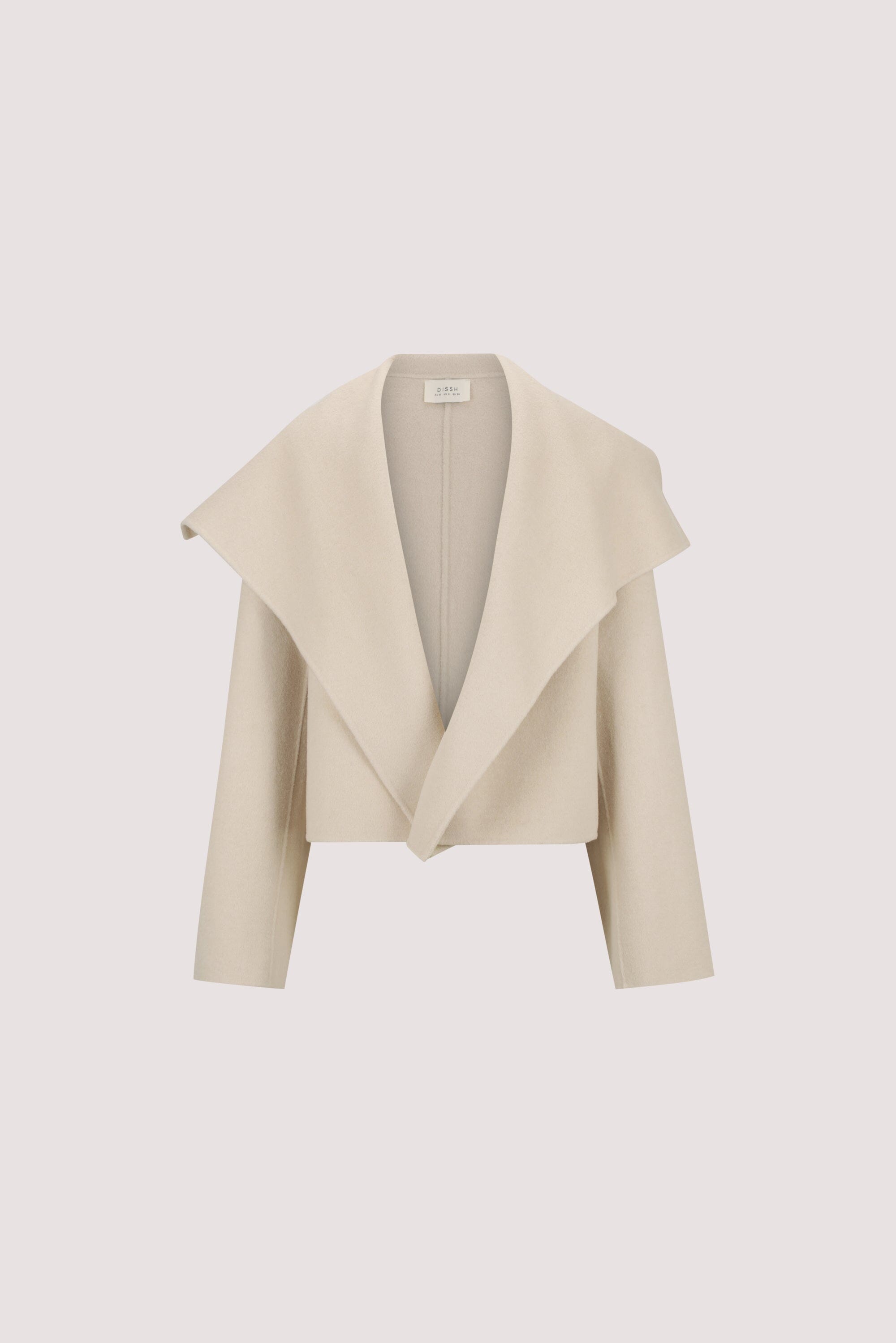 LUCIA BONE CROPPED WOOL BLEND TRENCH COAT Clothing DISSH Boutiques 