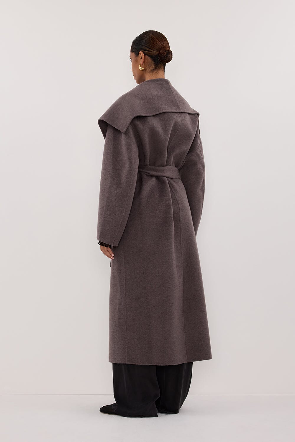 LUCIA TURKISH COFFEE OVERSIZED MARLE COAT Clothing DISSH Boutiques 