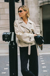 GABRIEL NATURAL CROPPED TRENCH COAT