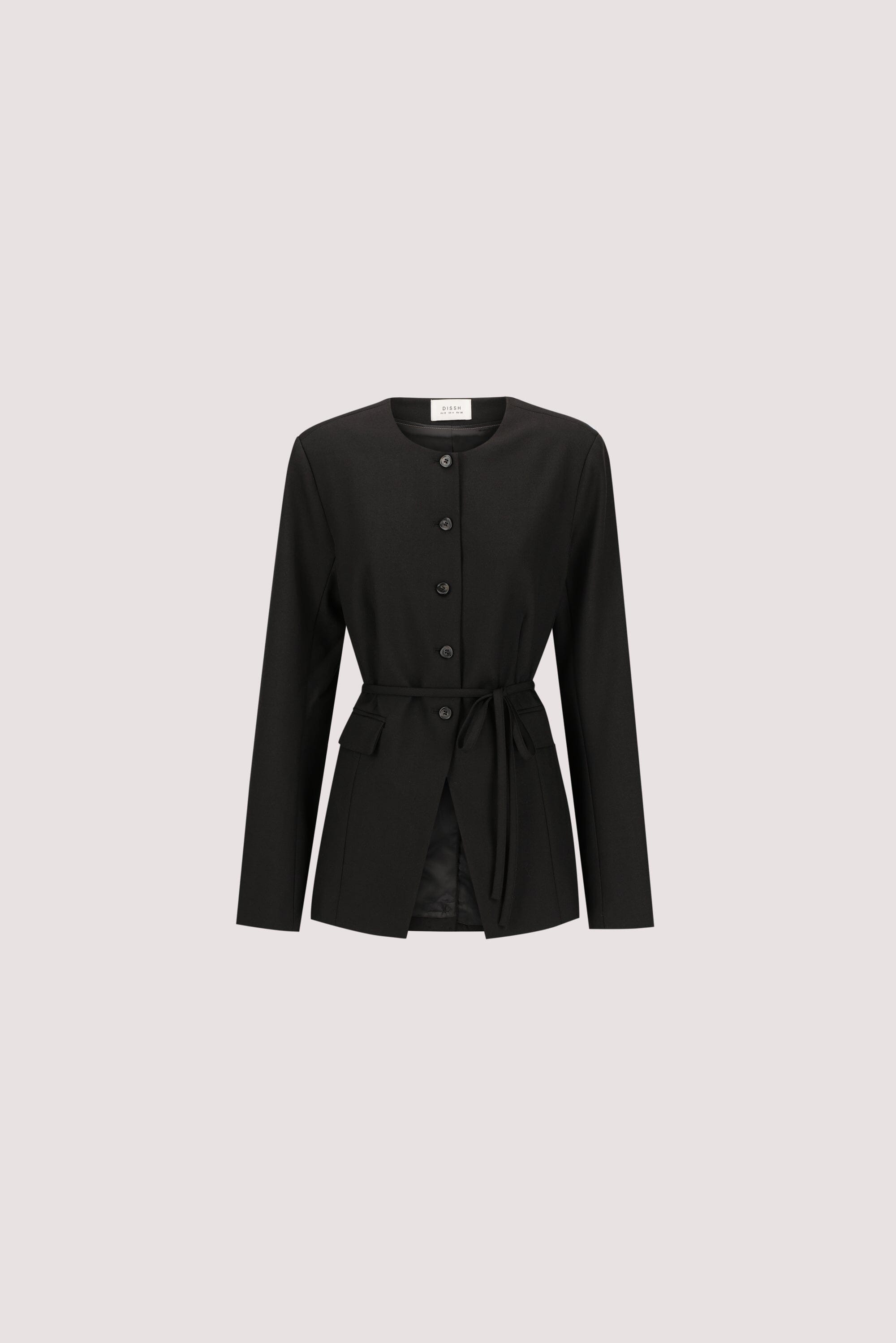 CYRUS BLACK COLLARLESS BLAZER