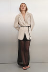 CYRUS NATURAL CINCHED BLAZER