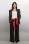 AMELIA MOCHA TEXTURED BLAZER