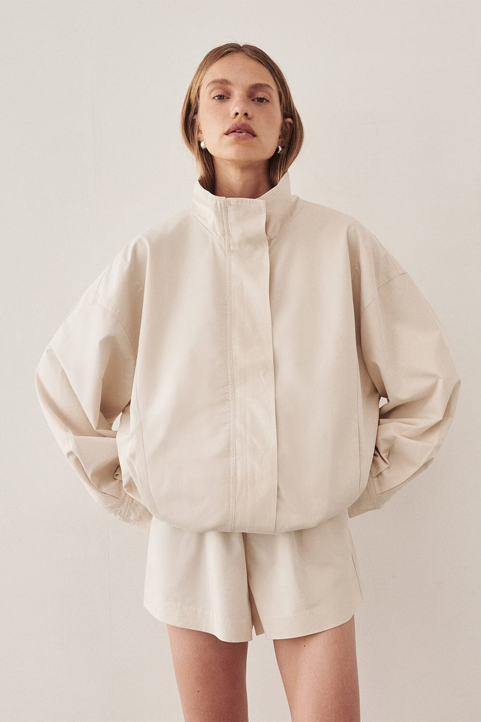 RORY IVORY LIGHTWEIGHT TRACK JACKET Clothing DISSH Boutiques 