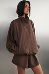 RORY MILK CHOC LIGHTWEIGHT TRACK JACKET