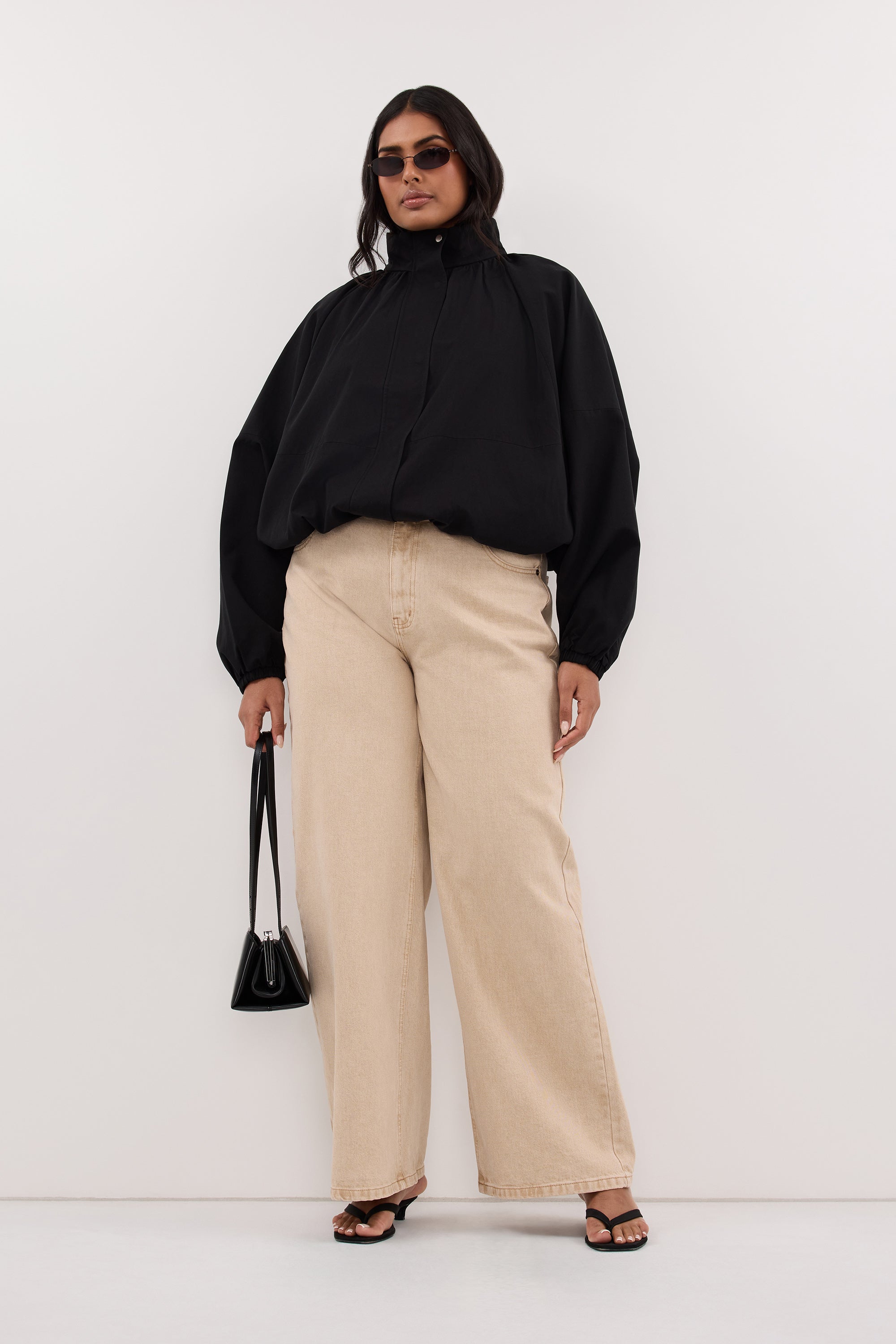 OAKLEE BLACK BATWING LIGHTWEIGHT JACKET