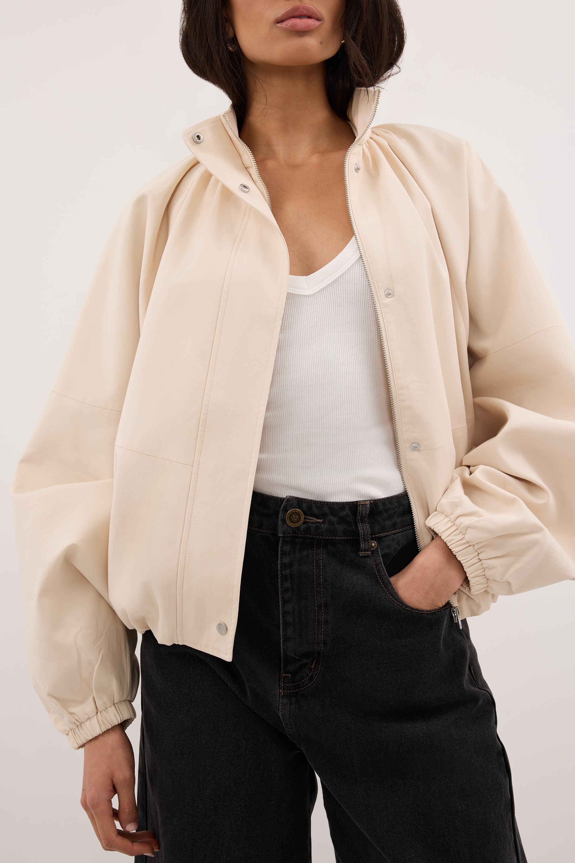 OAKLEE OYSTER BATWING LIGHTWEIGHT JACKET