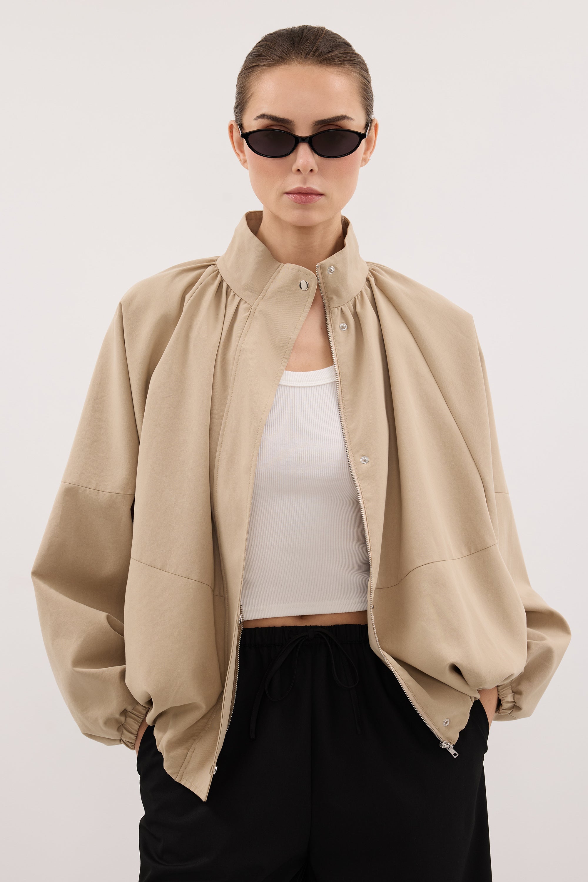 OAKLEE STONE BATWING LIGHTWEIGHT JACKET