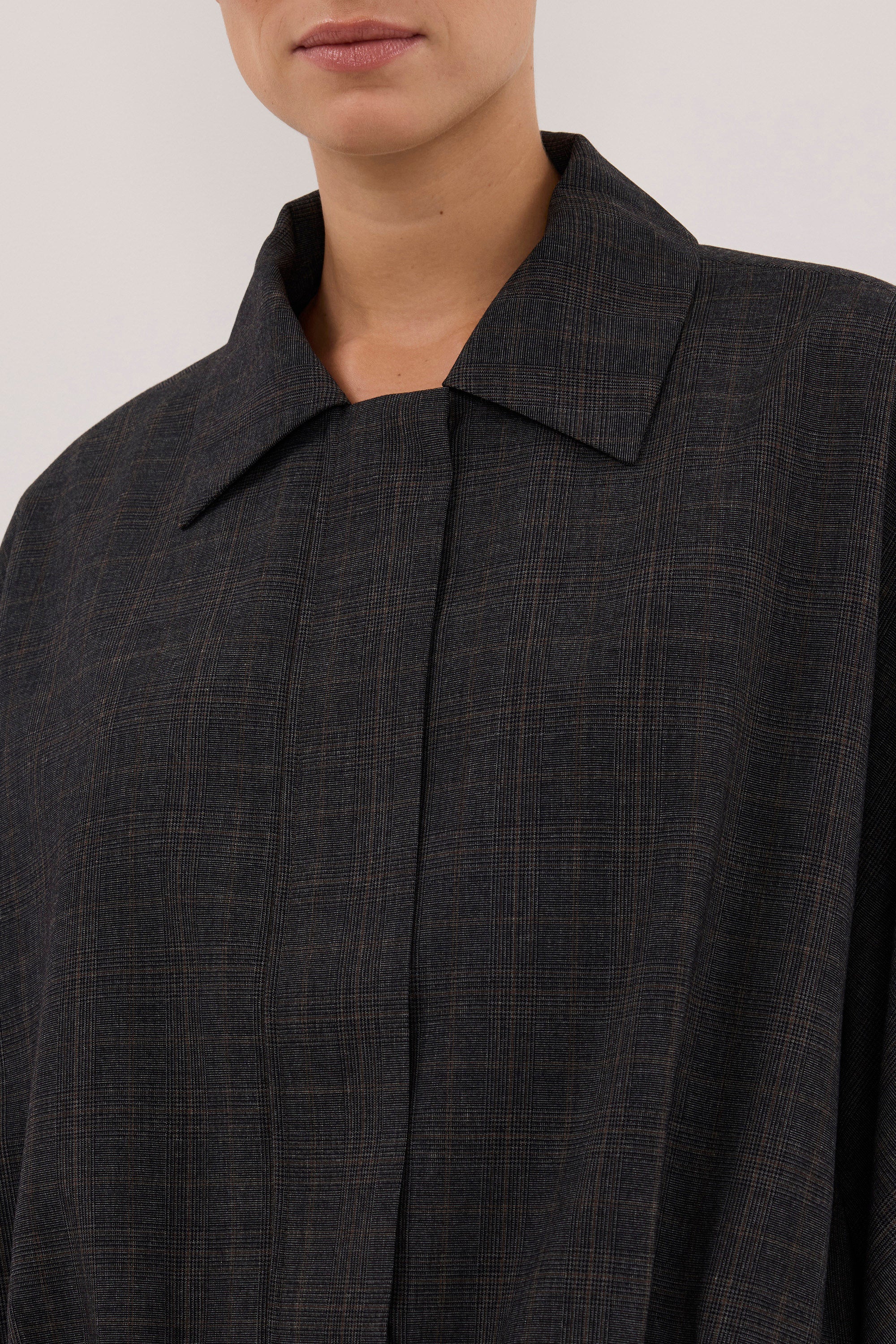 MARCO GREY PLAID BOMBER JACKET