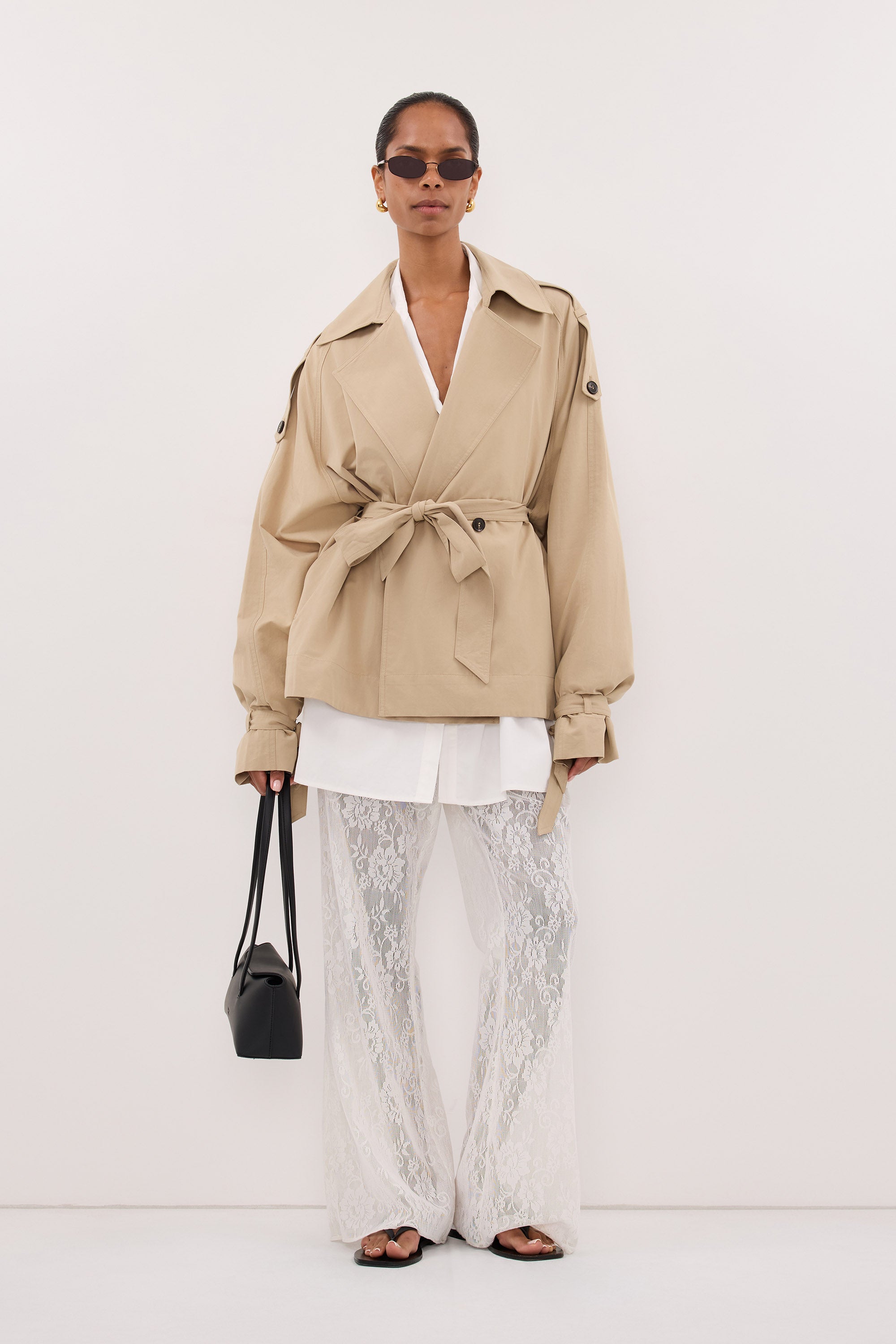 NINA STONE LIGHTWEIGHT MINI TRENCH