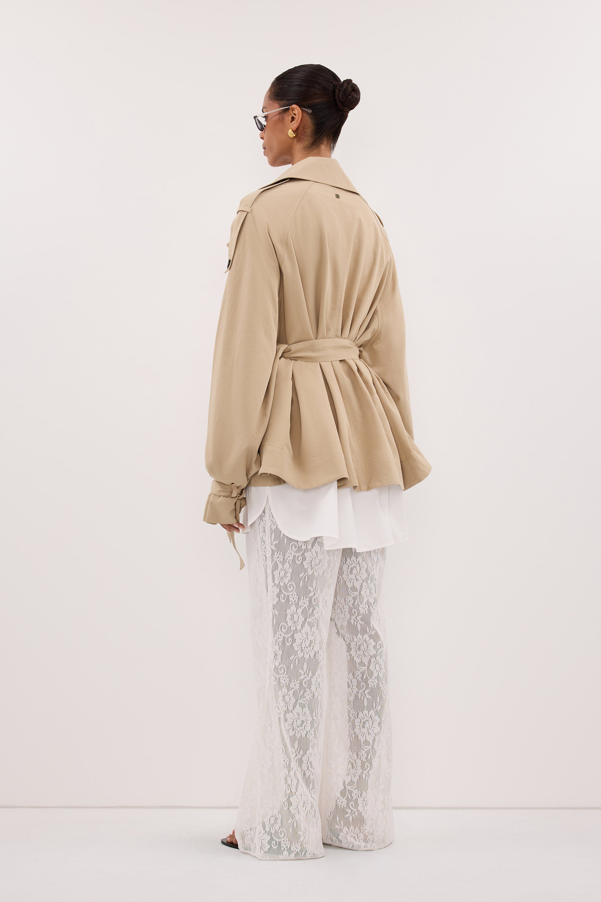 NINA STONE LIGHTWEIGHT MINI TRENCH