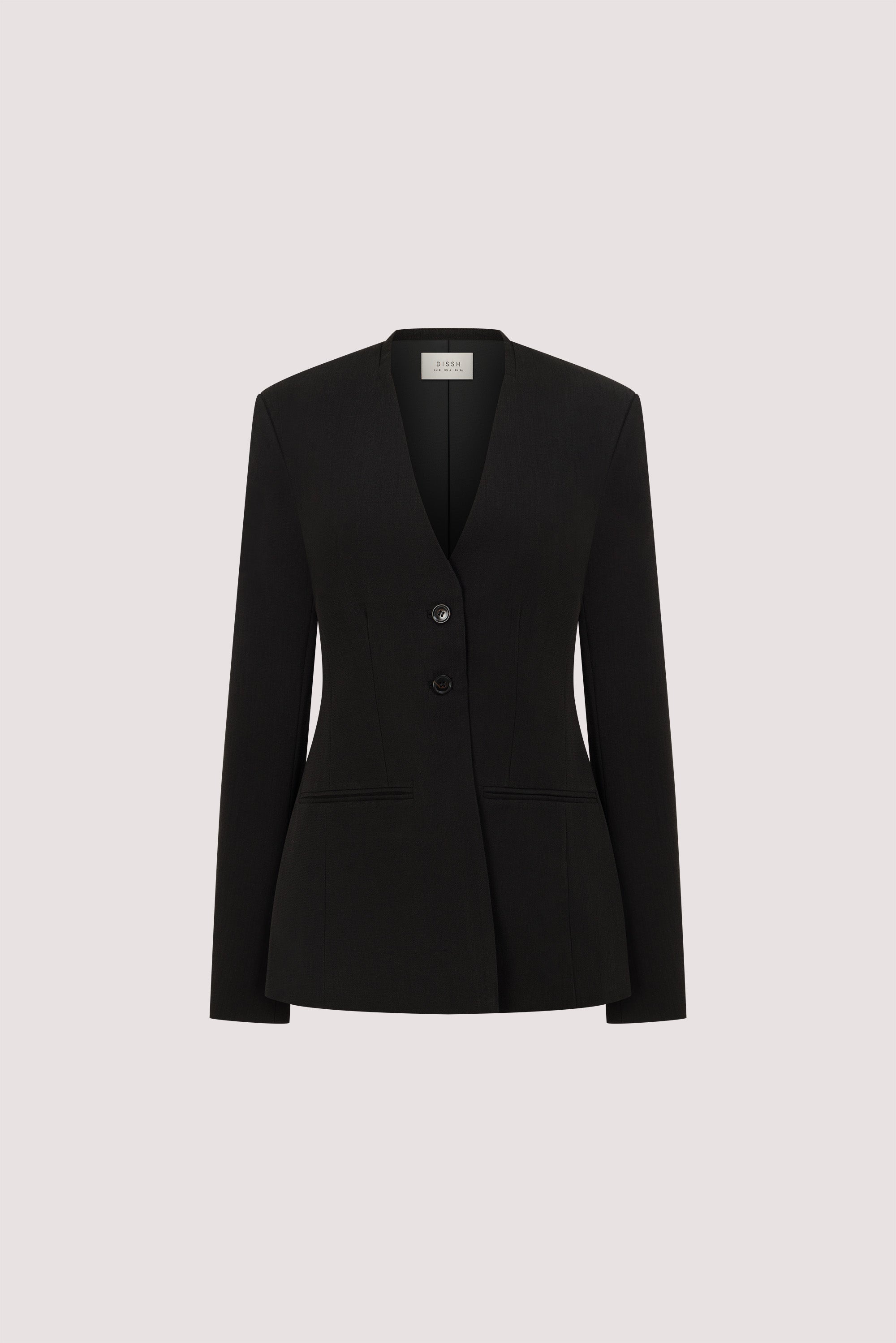 ROSALIE BLACK CINCHED BLAZER