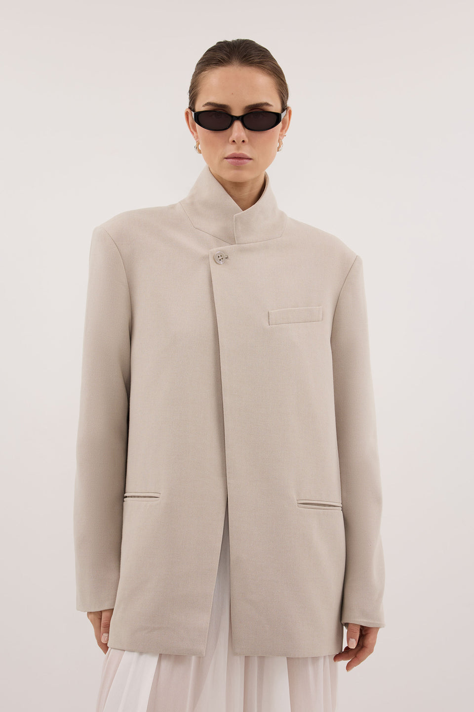 VIDA MUSHROOM STAND COLLAR BLAZER - PRE ORDER