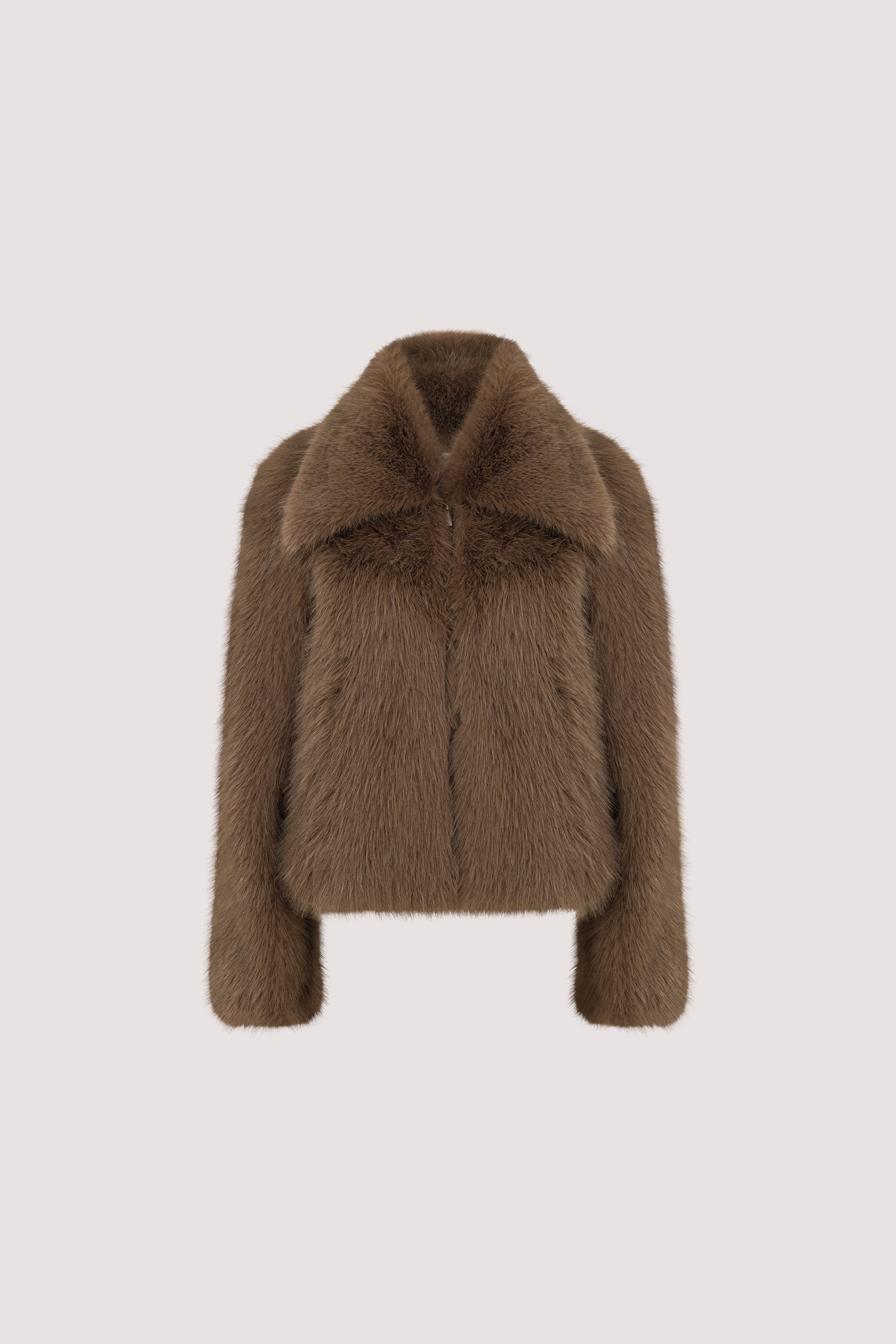 MIMI LATTE FAUX FUR JACKET