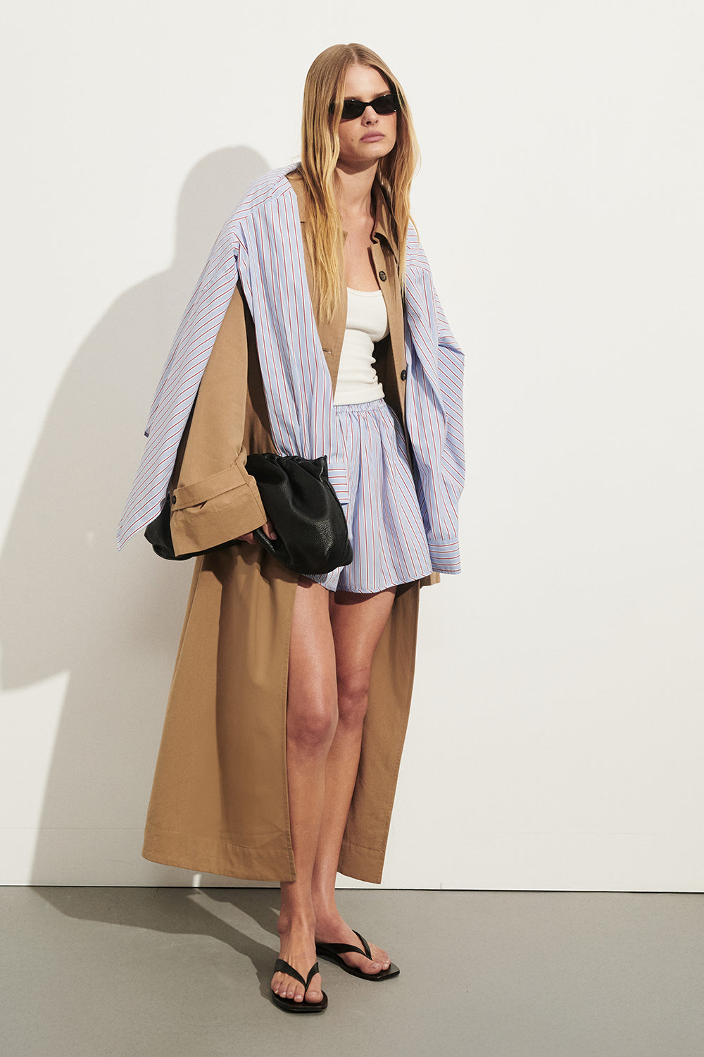 KAELA TAN LIGHTWEIGHT TRENCH COAT