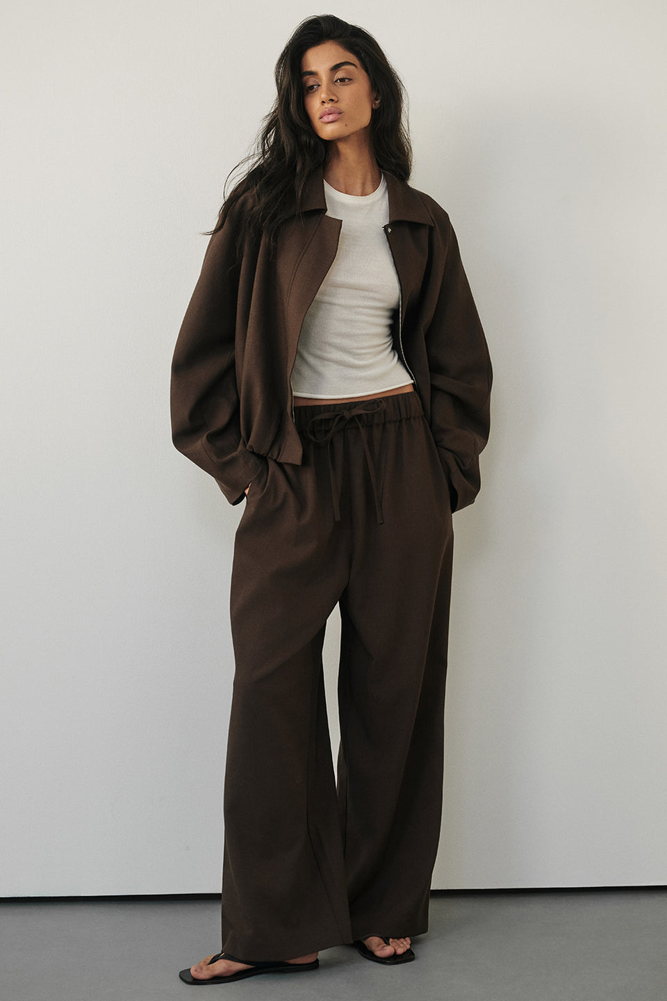 KENDALL MILK CHOC BOMBER JACKET