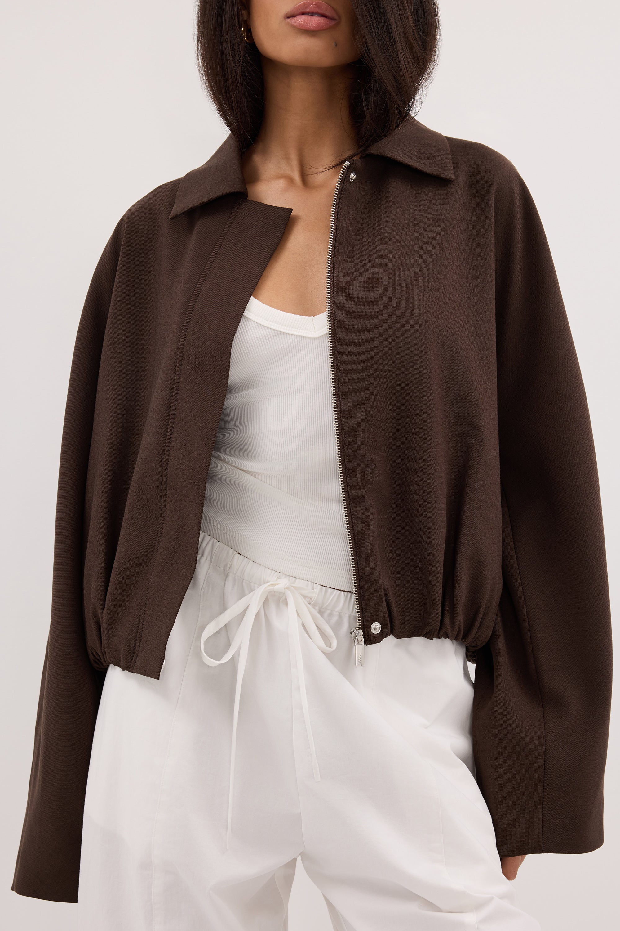 KENDALL MILK CHOC BOMBER JACKET