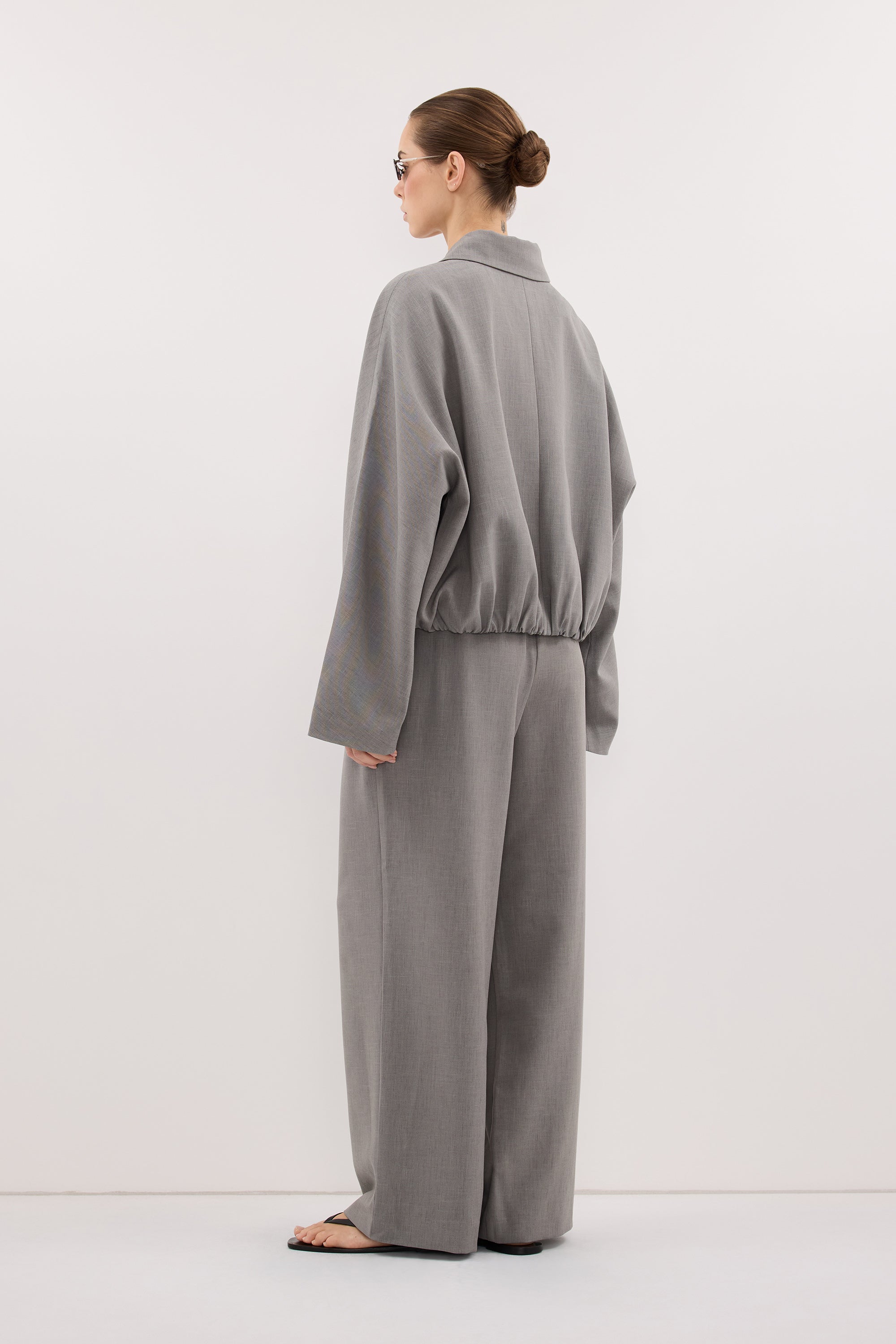 KENDALL STEEL GREY BOMBER JACKET