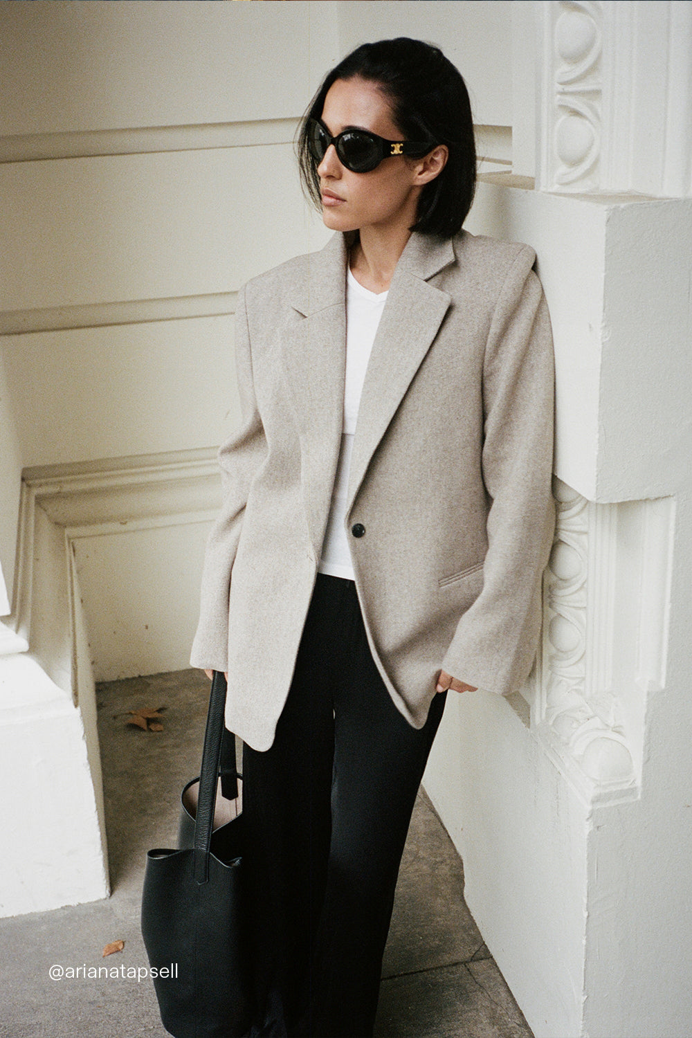 AINSLY OAT TEXTURED BLAZER