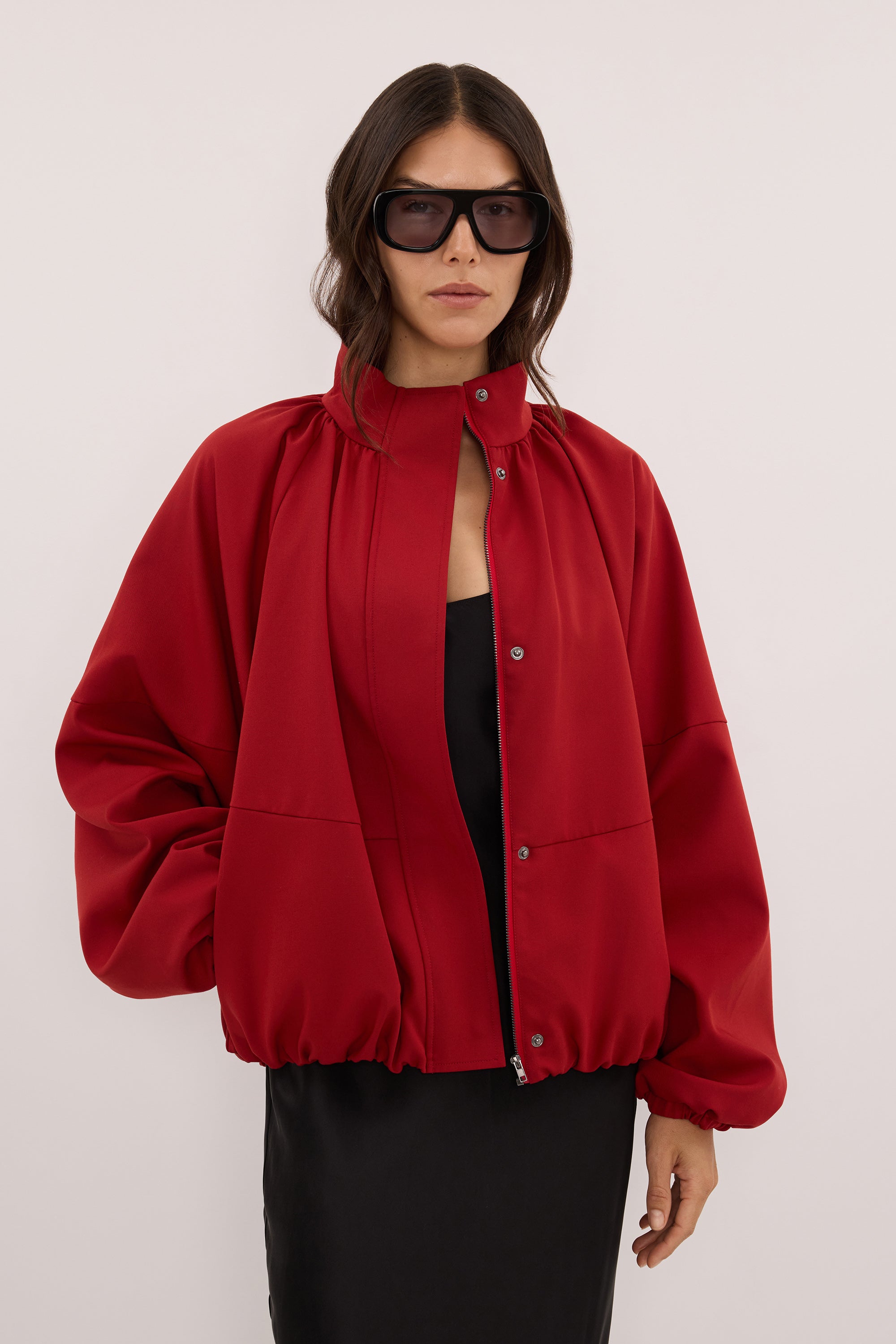 DINA DARK RED TRACK JACKET