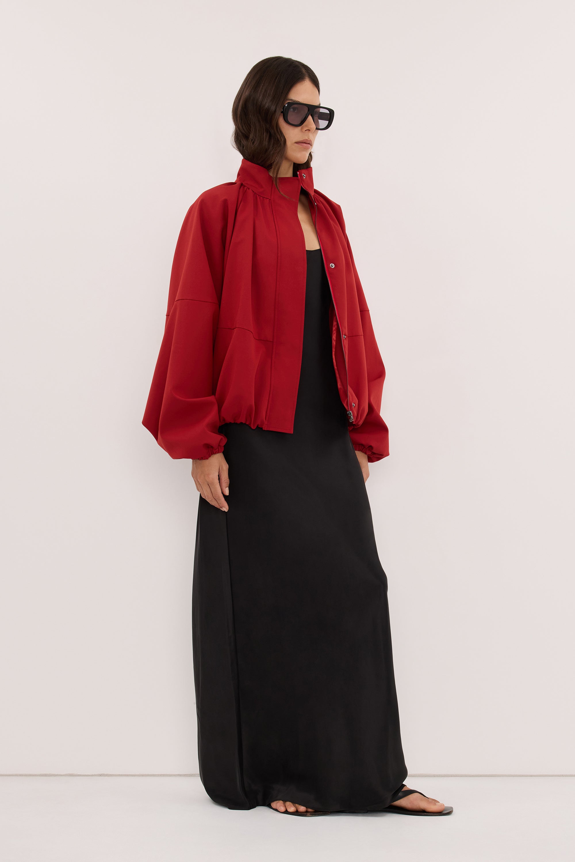 DINA DARK RED TRACK JACKET