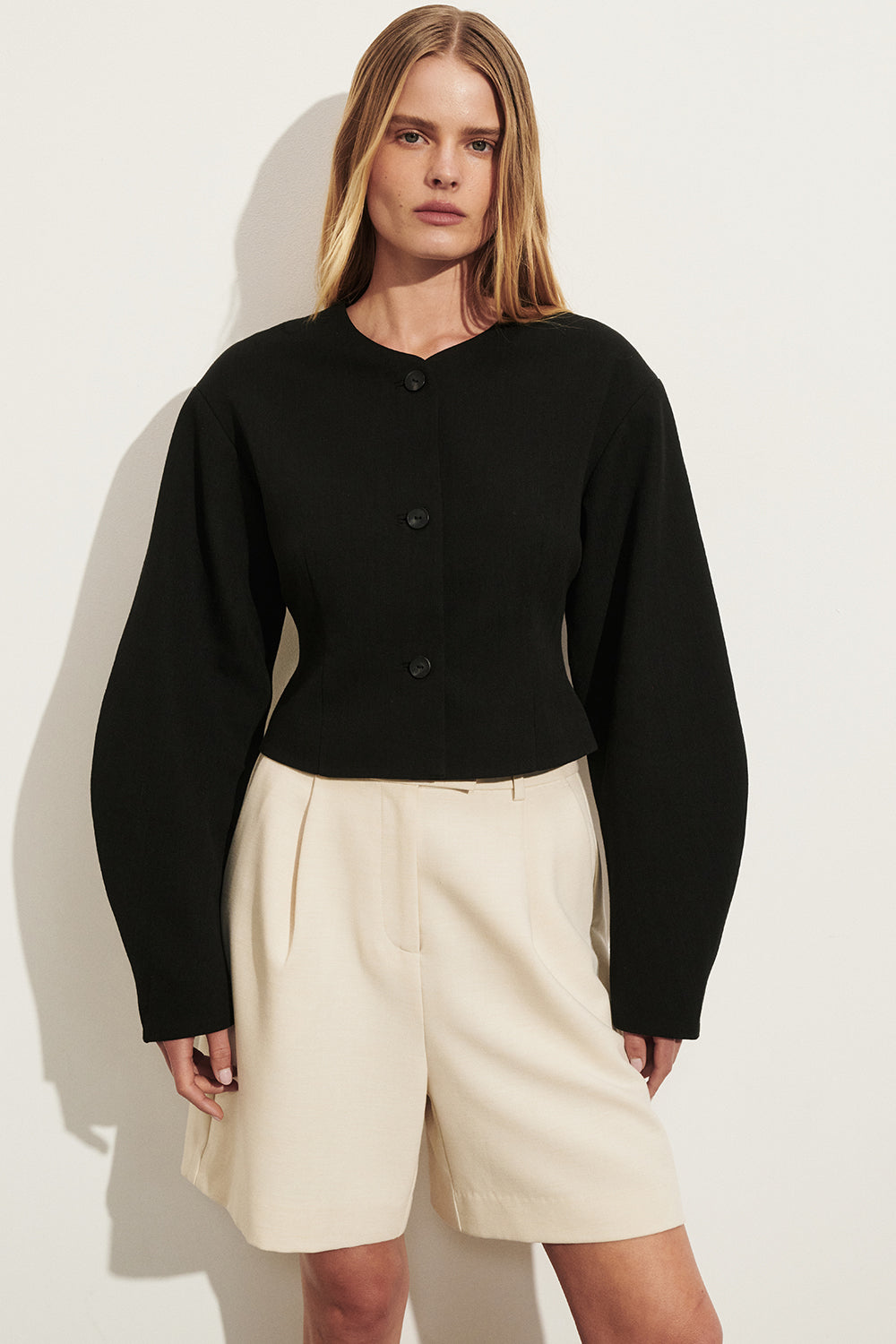 ROSALIE BLACK CROPPED JACKET