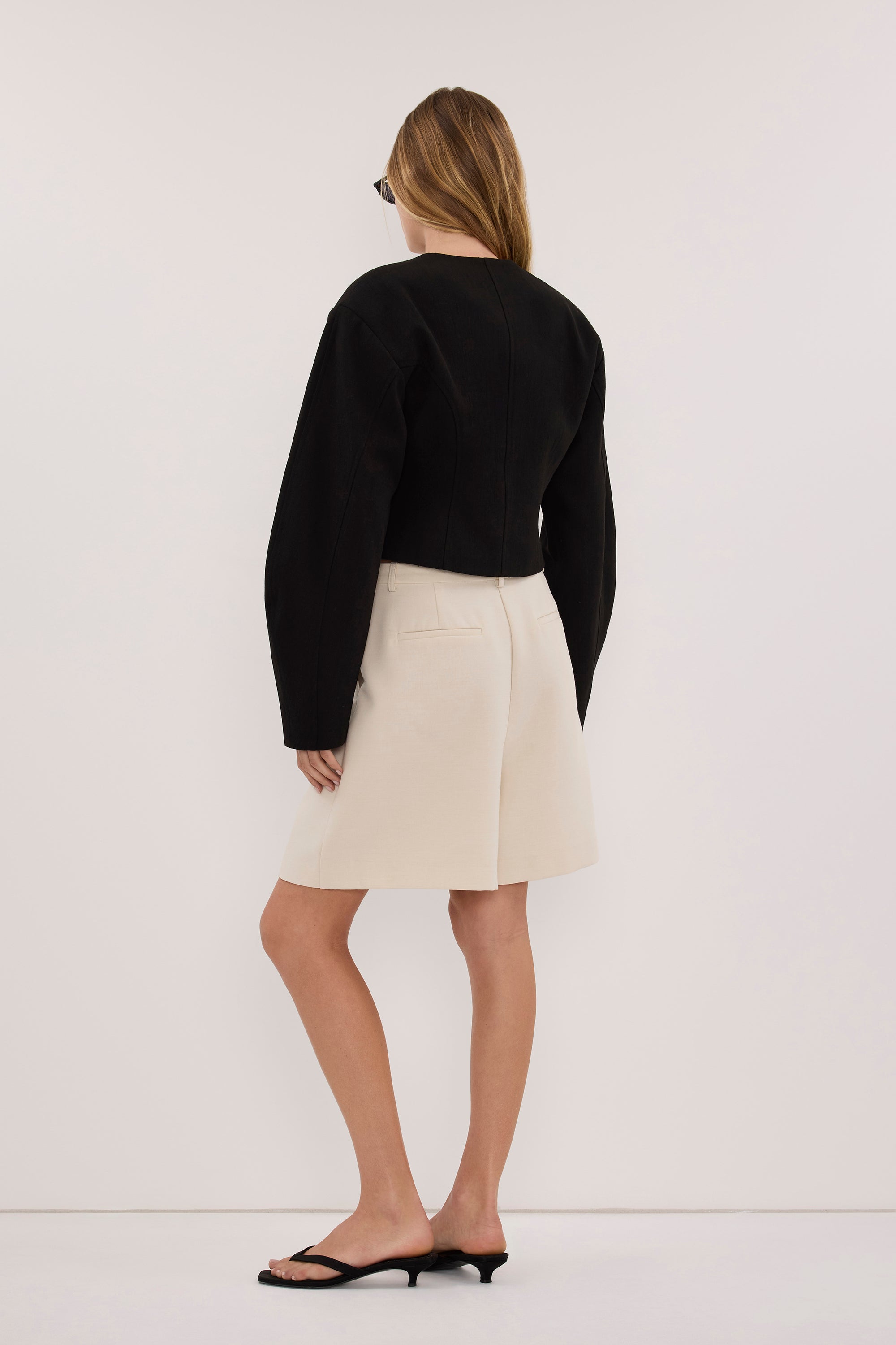 ROSALIE BLACK CROPPED JACKET