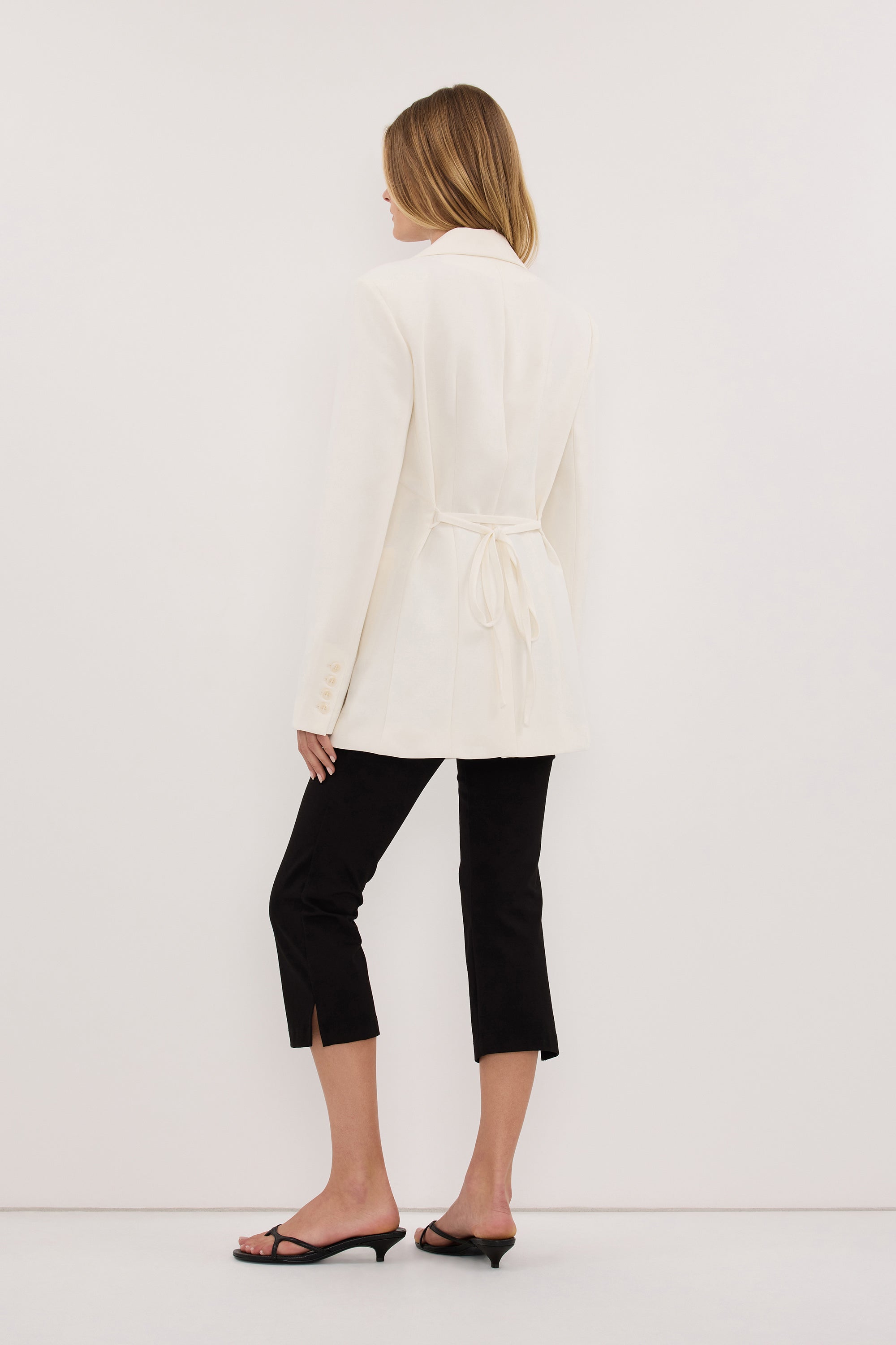 MILLIE CREAM CINCHED BLAZER