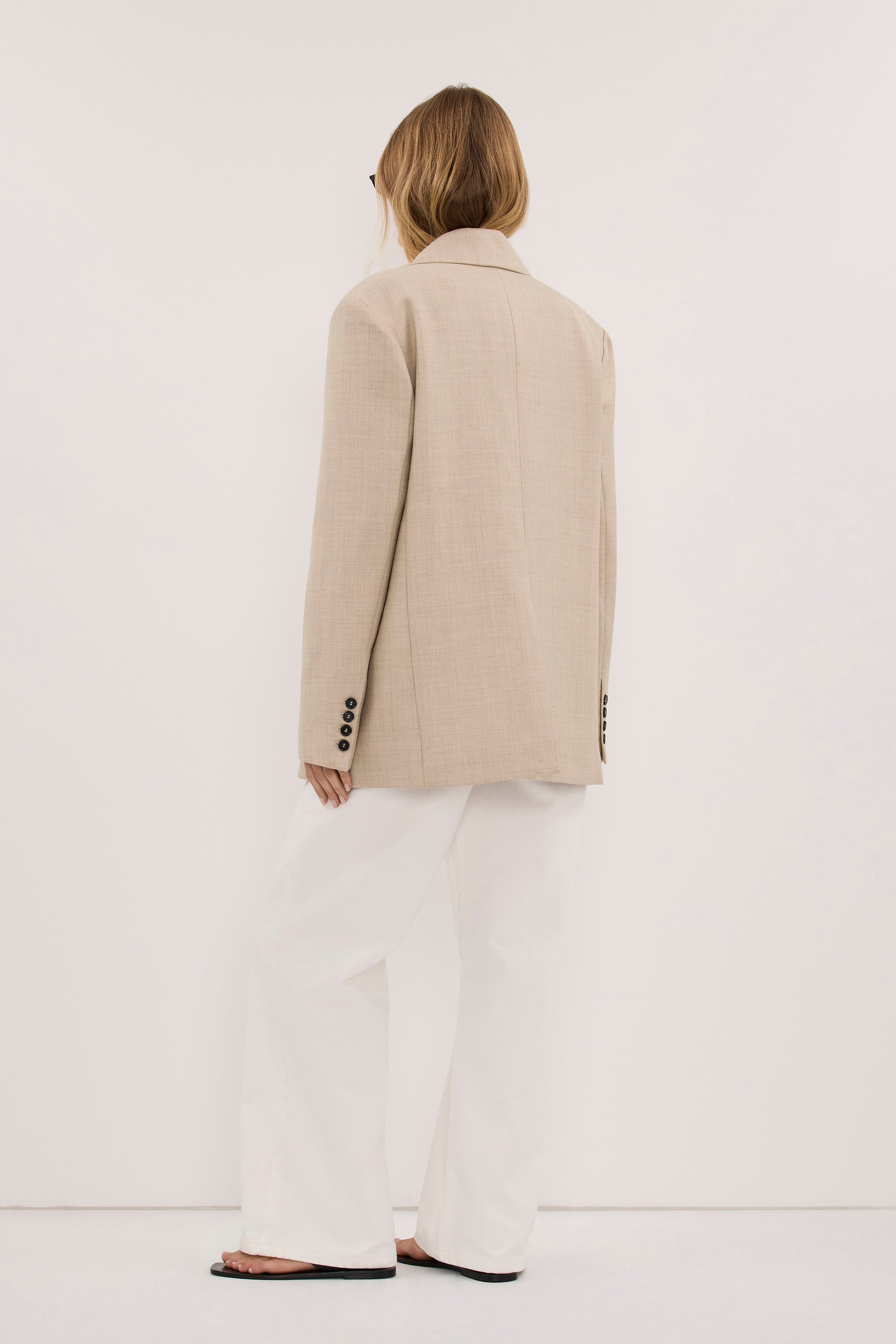 NOVARA OAT MARLE OVERSIZED BLAZER
