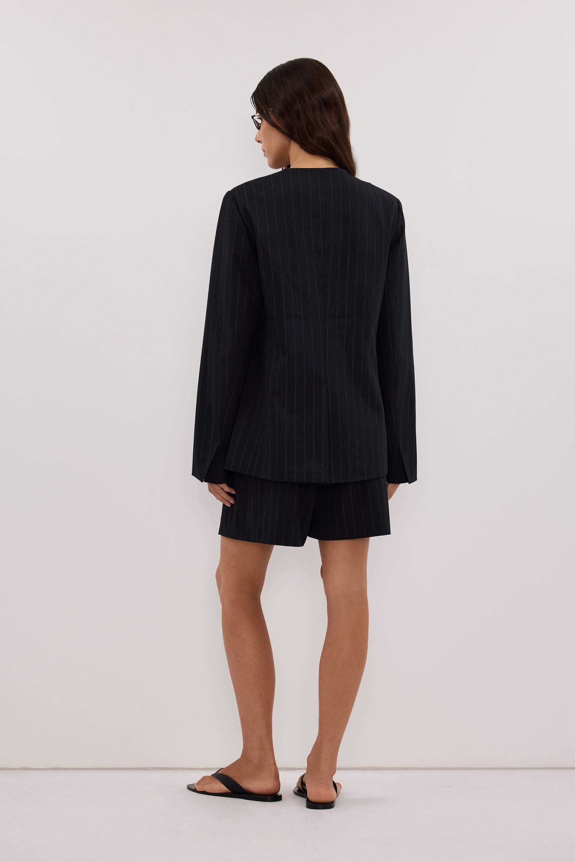 SIAN INK PINSTRIPE RELAXED BLAZER
