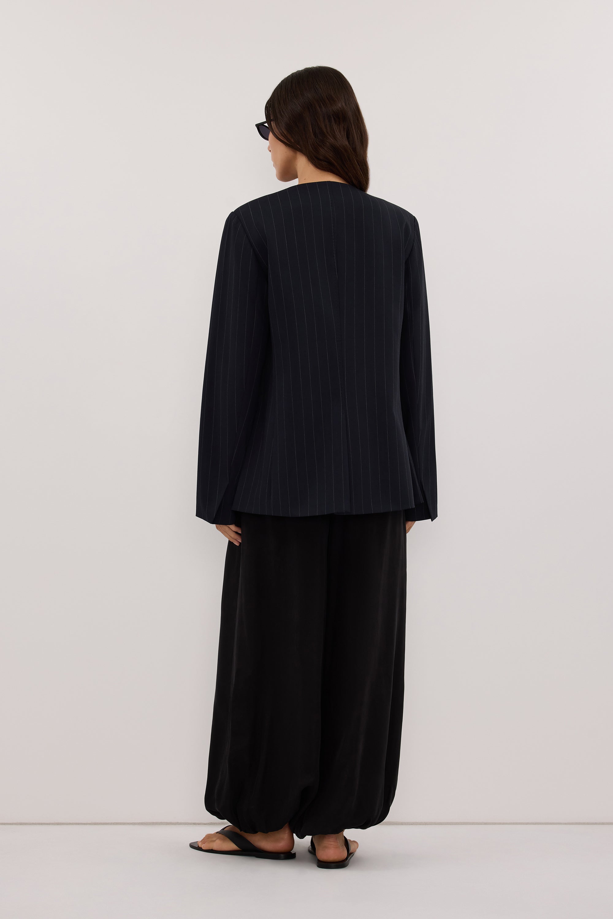 SIAN INK PINSTRIPE RELAXED BLAZER