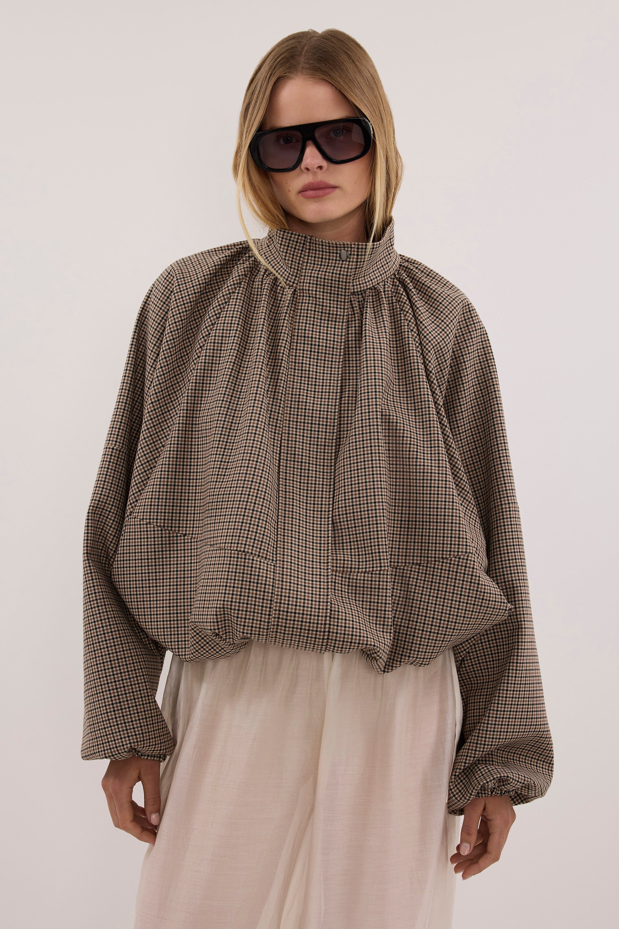 KIKO BUFF HOUNDSTOOTH JACKET - PRE ORDER