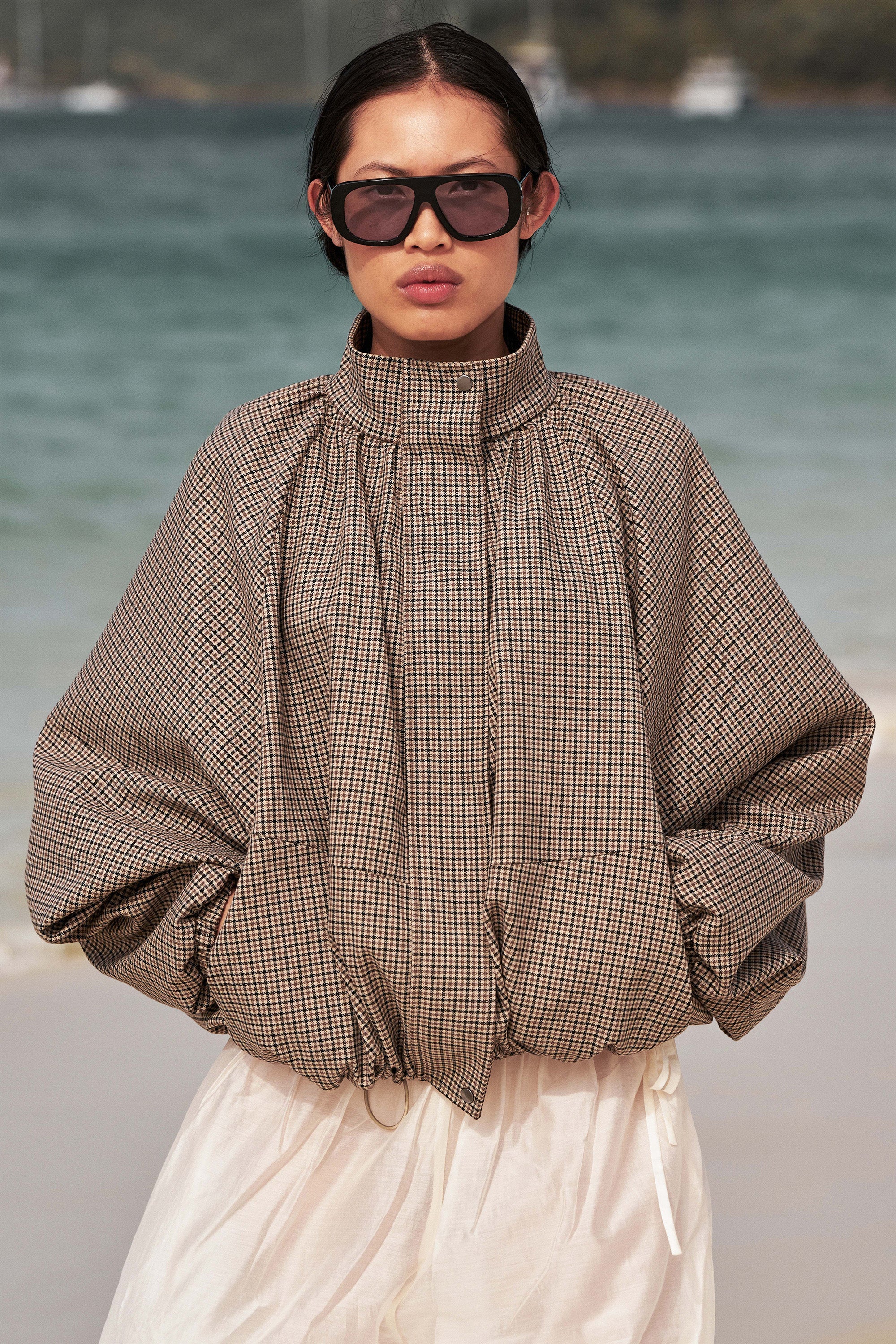 KIKO BUFF HOUNDSTOOTH JACKET - PRE ORDER