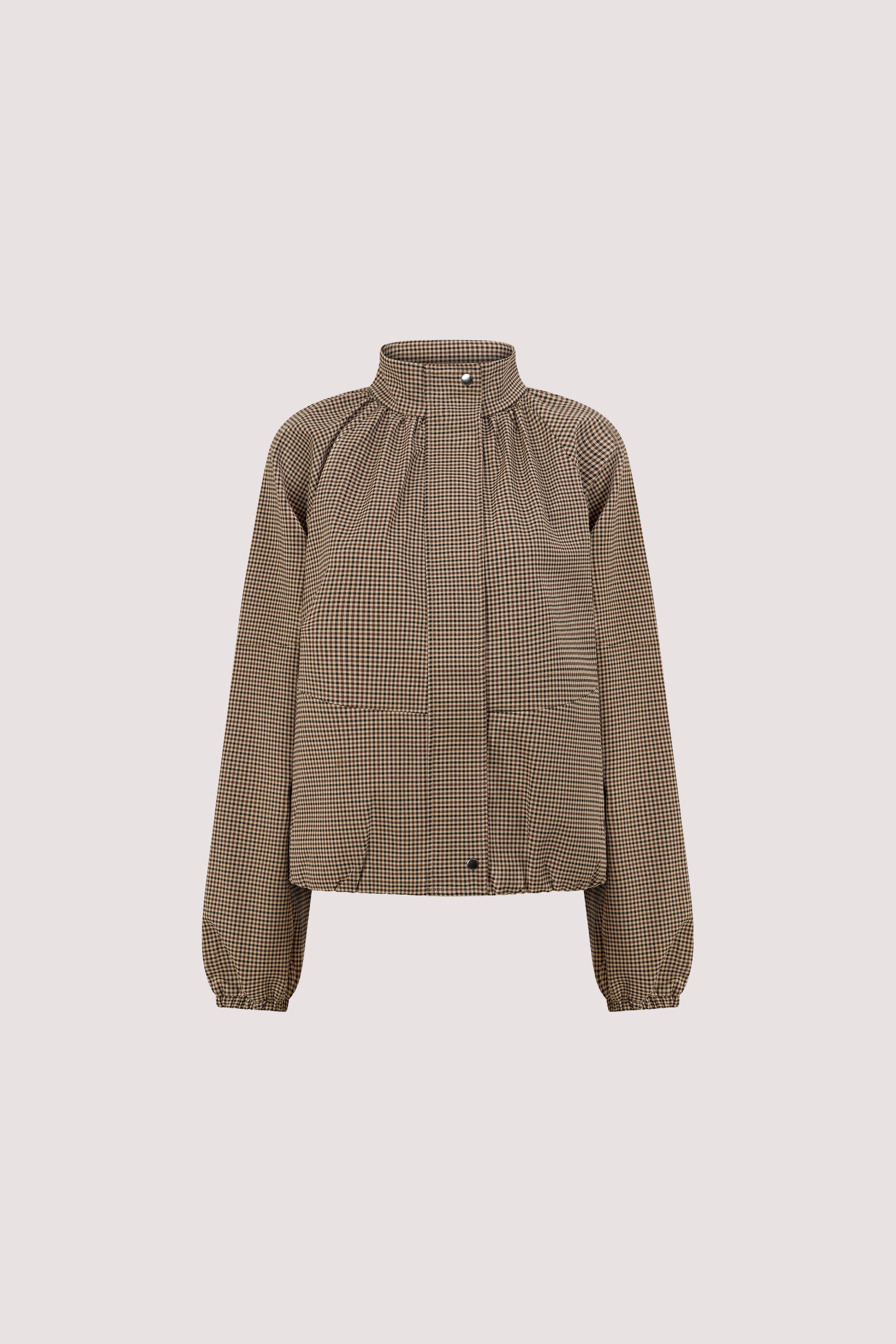 KIKO BUFF HOUNDSTOOTH JACKET