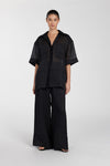 KAI BLACK RAMIE RESORT SHIRT