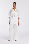 KAI WHITE RAMIE RESORT SHIRT