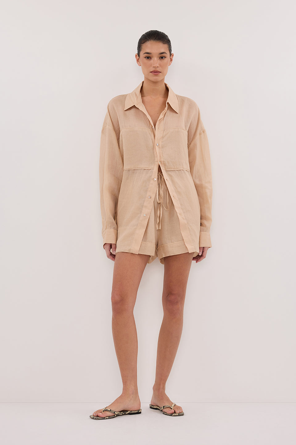 KAI MUSK RAMIE SLEEVED SHIRT Clothing DISSH Boutiques 14 MUSK 