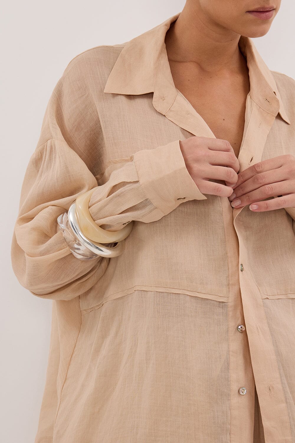 KAI MUSK RAMIE SLEEVED SHIRT Clothing DISSH Boutiques 