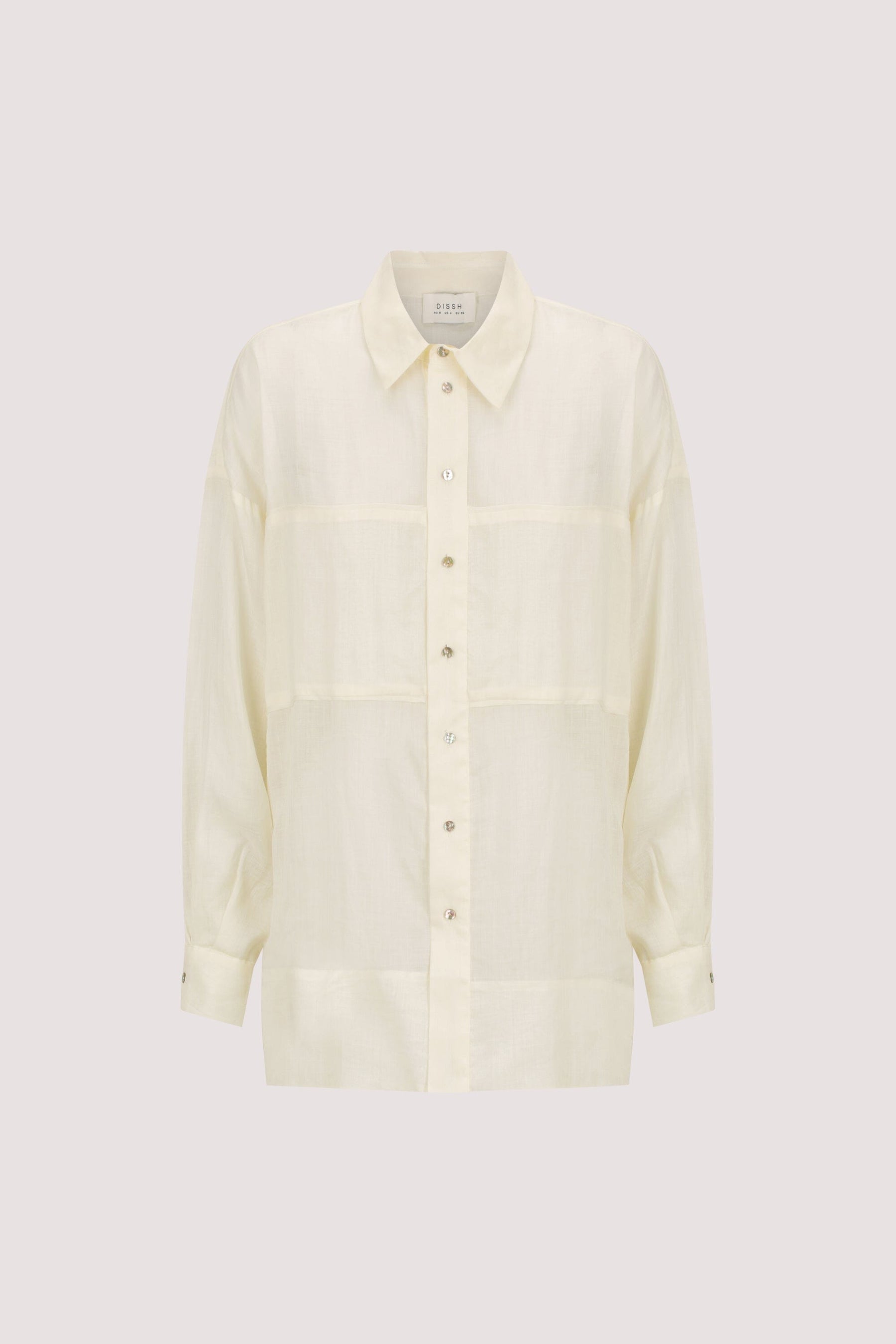 KAI STRAW OVERSIZED RAMIE LONG SLEEVE SHIRT Clothing DISSH Boutiques 