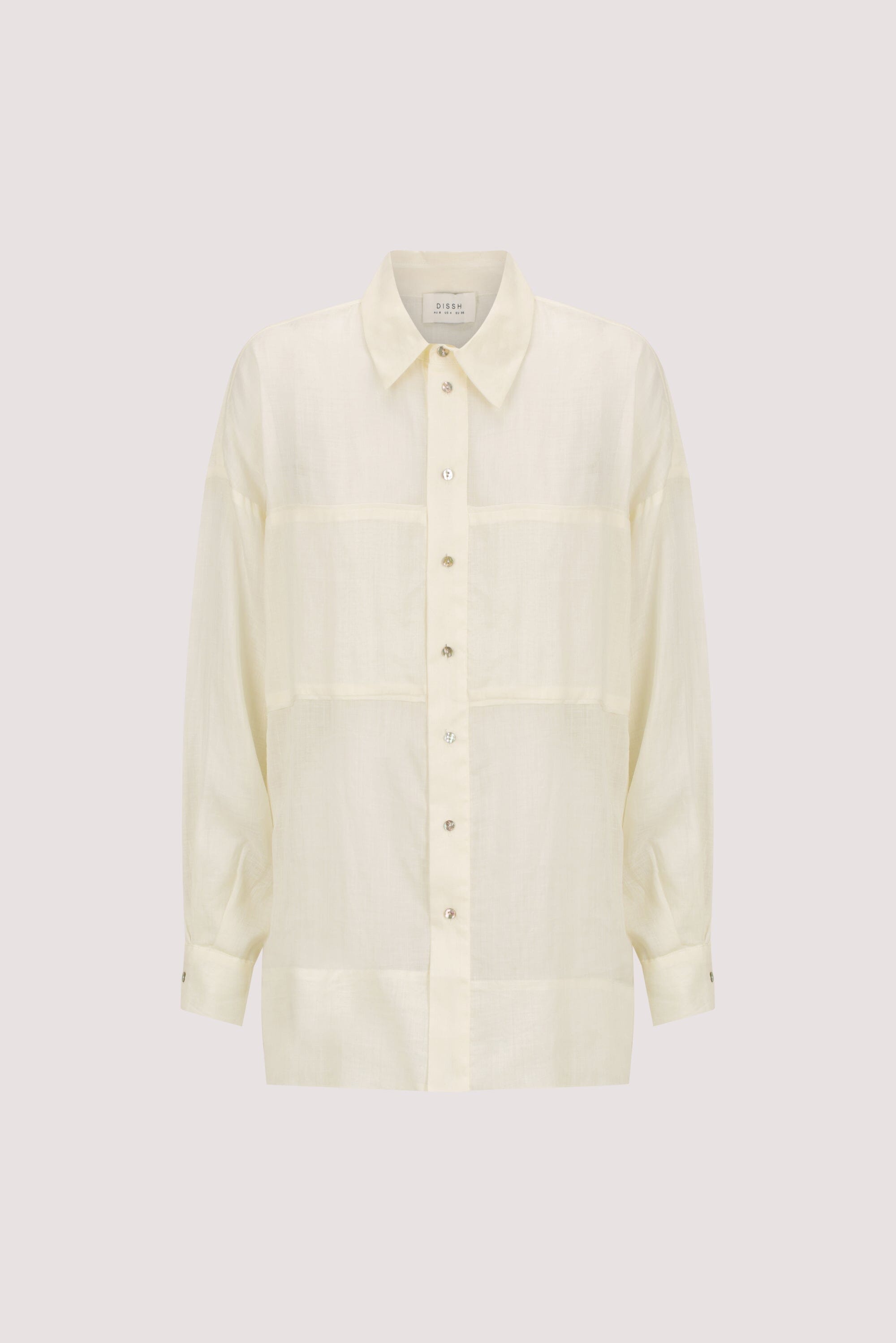KAI STRAW OVERSIZED RAMIE LONG SLEEVE SHIRT Clothing DISSH Boutiques 